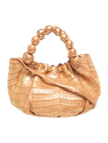 Nancy Gonzalez Crocodile Top Handle Bag
