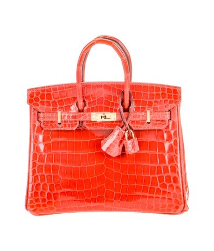 Hermes Shiny Niloticus Crocodile Birkin 25