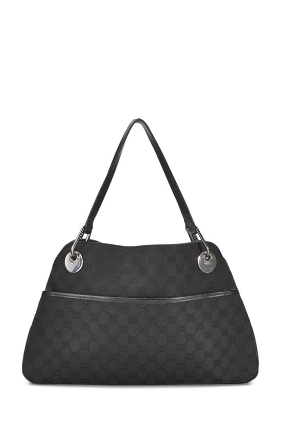 Black GG Canvas Eclipse Tote Large