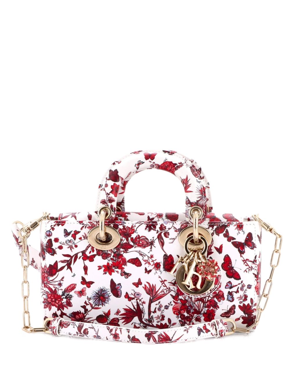 Lady D-Joy Bag Printed Leather Small satchel