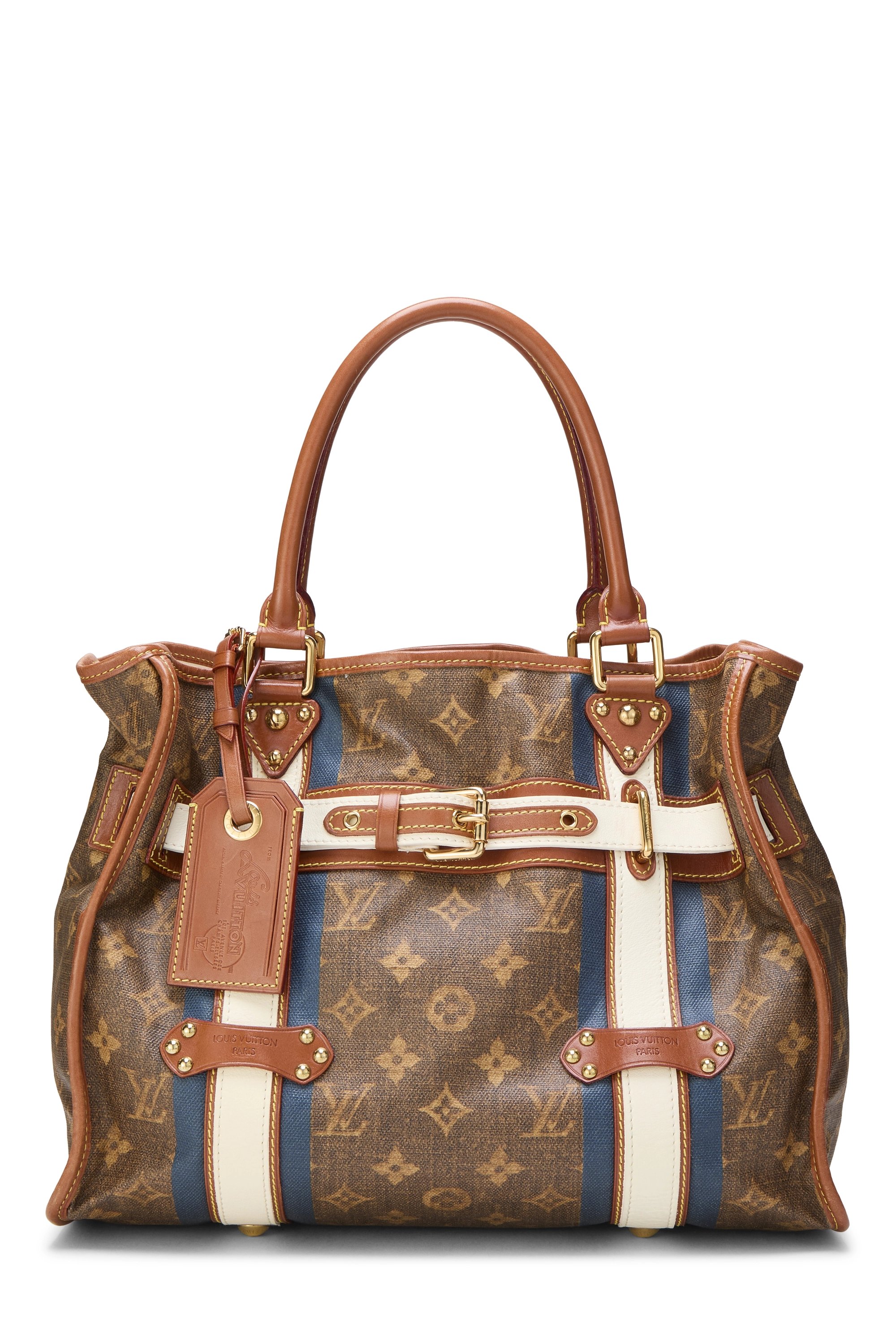 Monogram Rayures Tisse Sac GM