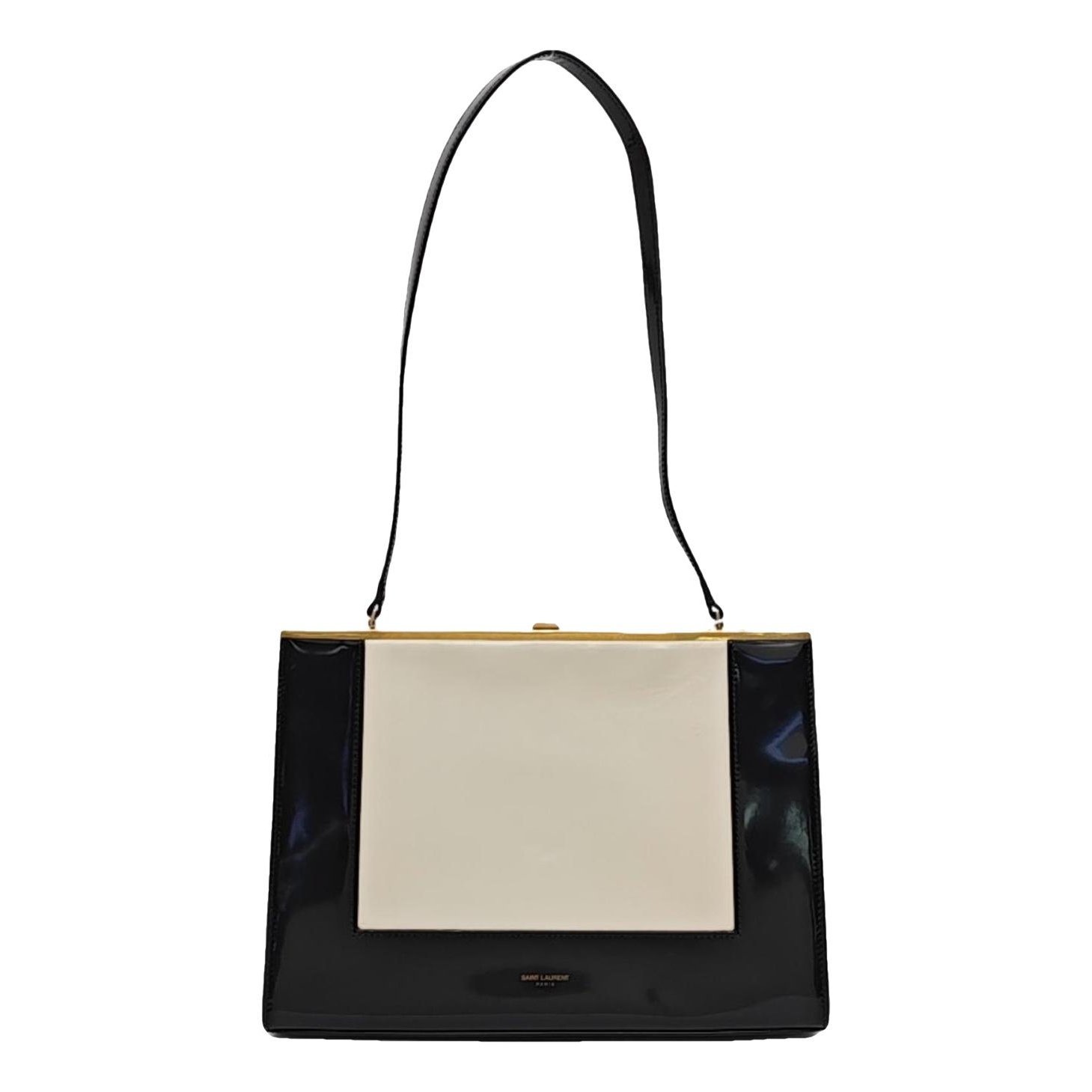 Patent leather handbag