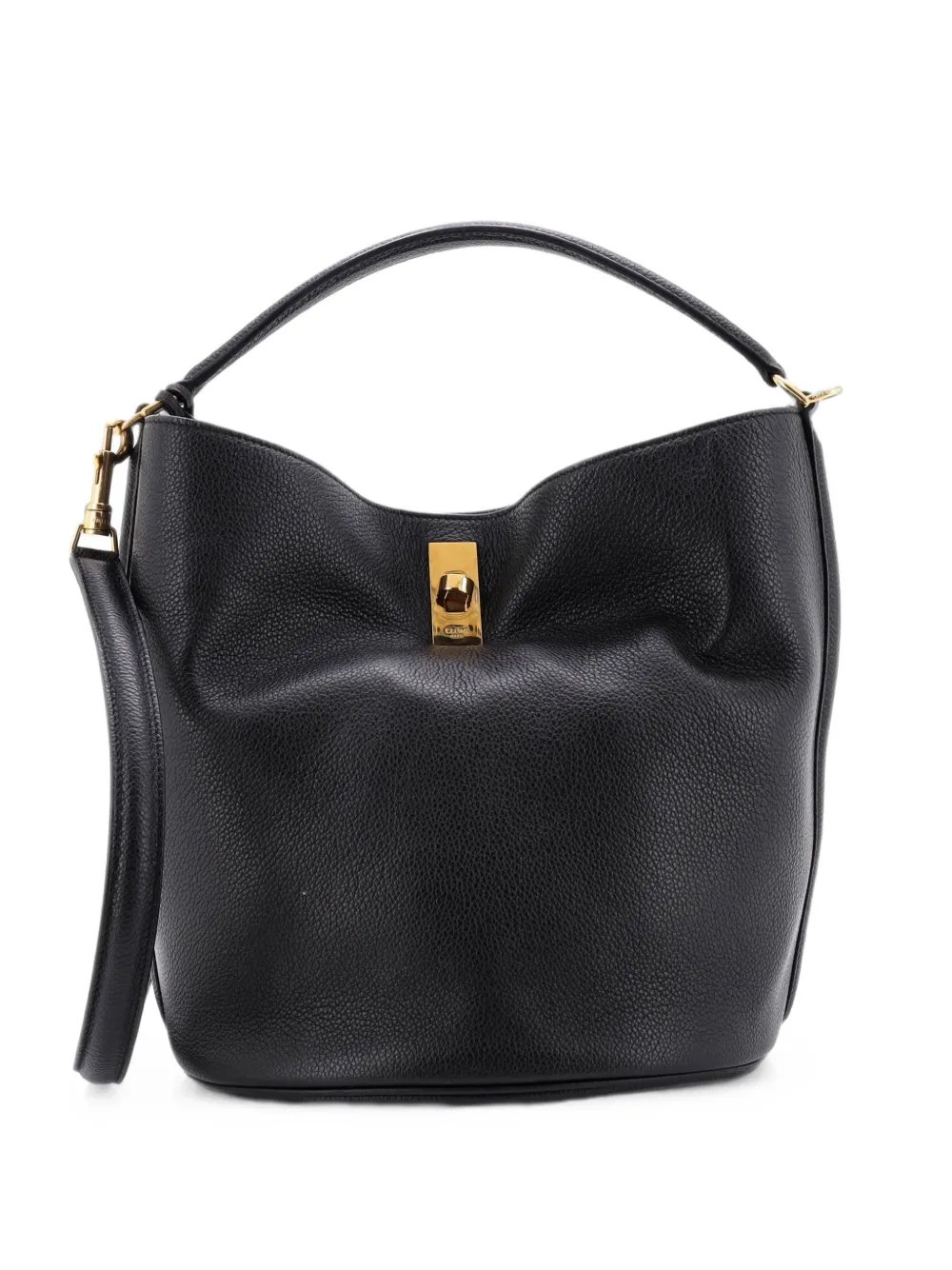 16 Bag Leather bucket bag