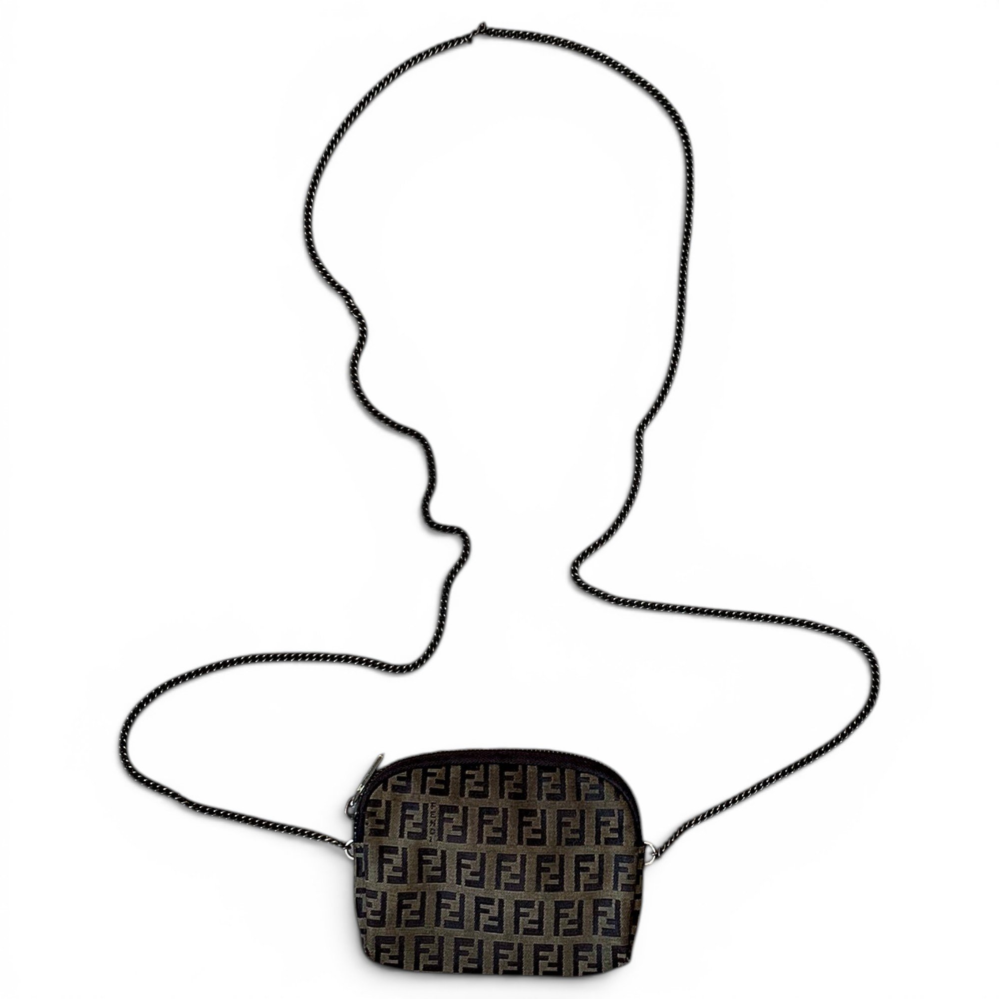 Simply Fendi leather crossbody bag