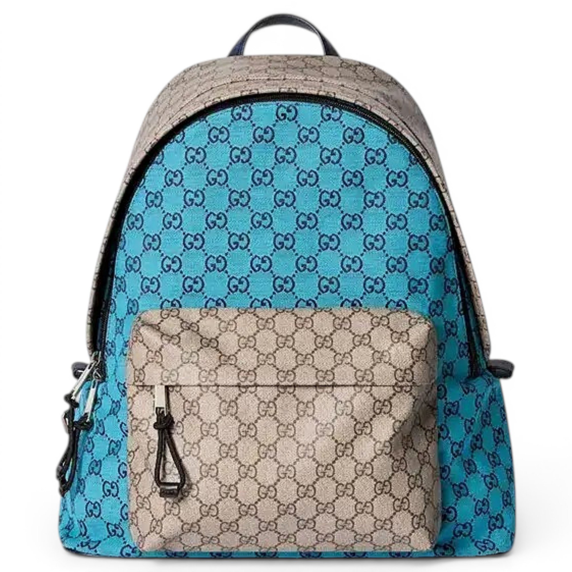 Patent leather backpack