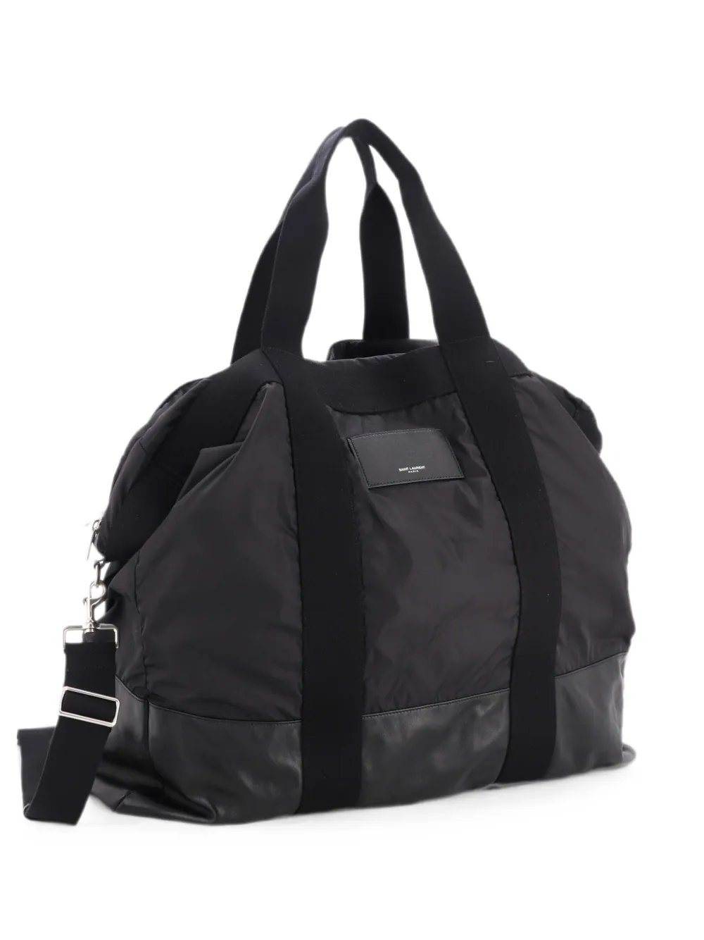 City Logo Tote Bag Nylon with Leather travel bag