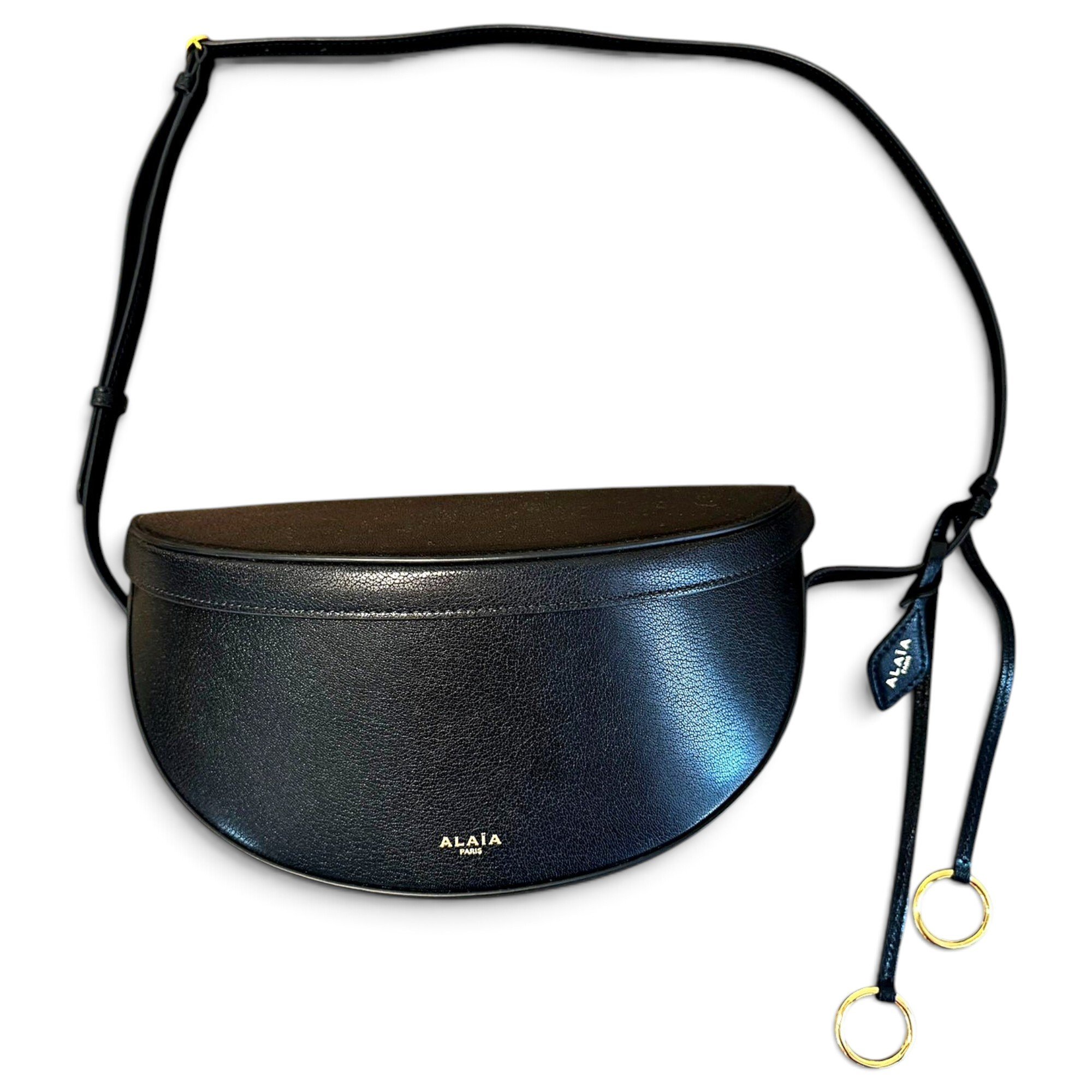 Leather clutch bag