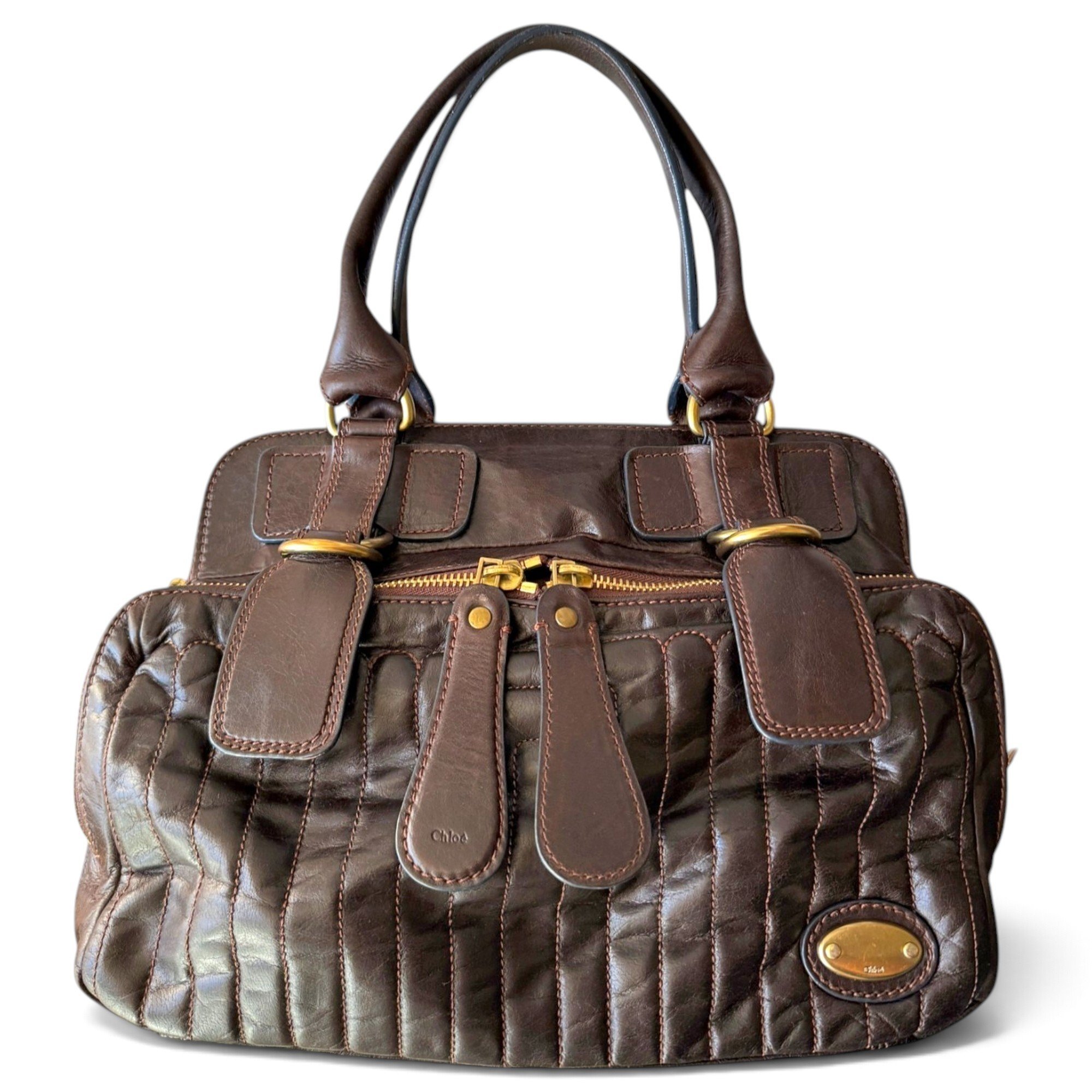 Bay leather handbag