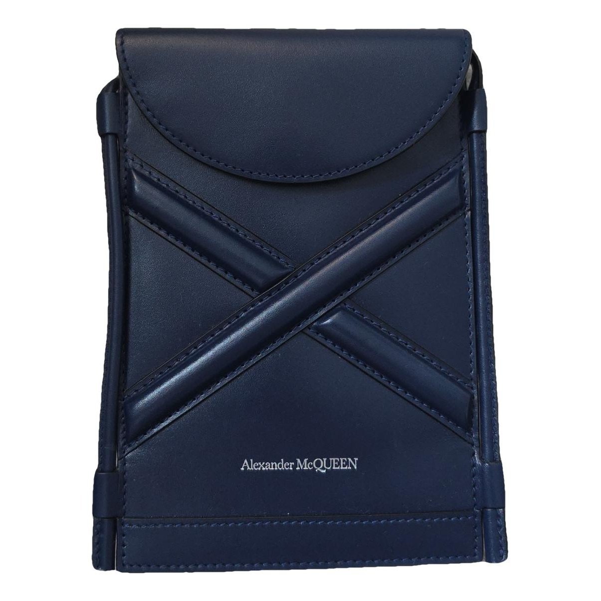Leather clutch bag
