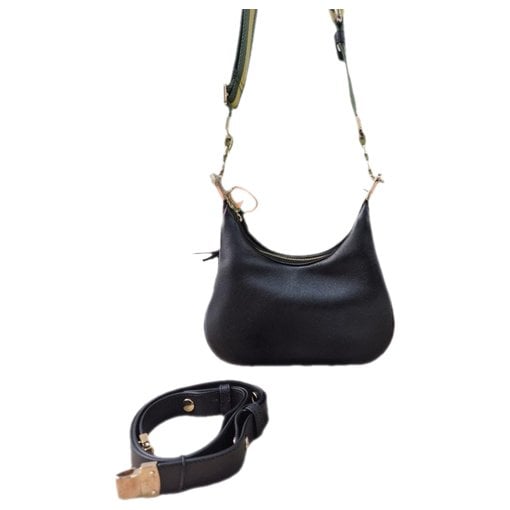 Leather clutch bag