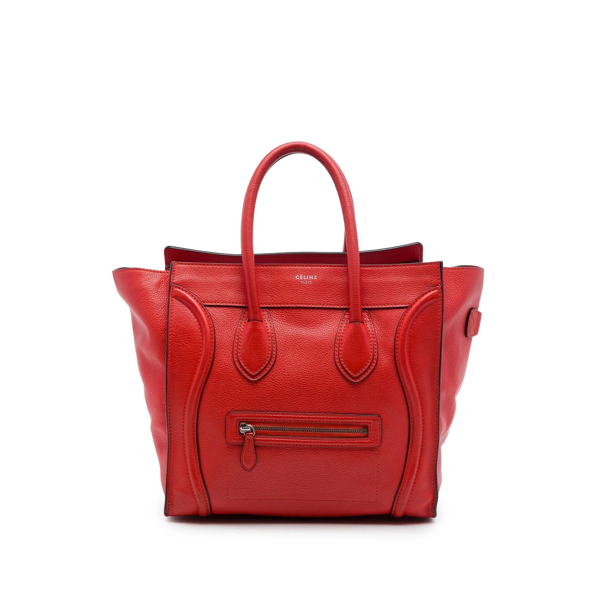 Luggage pony-style calfskin handbag