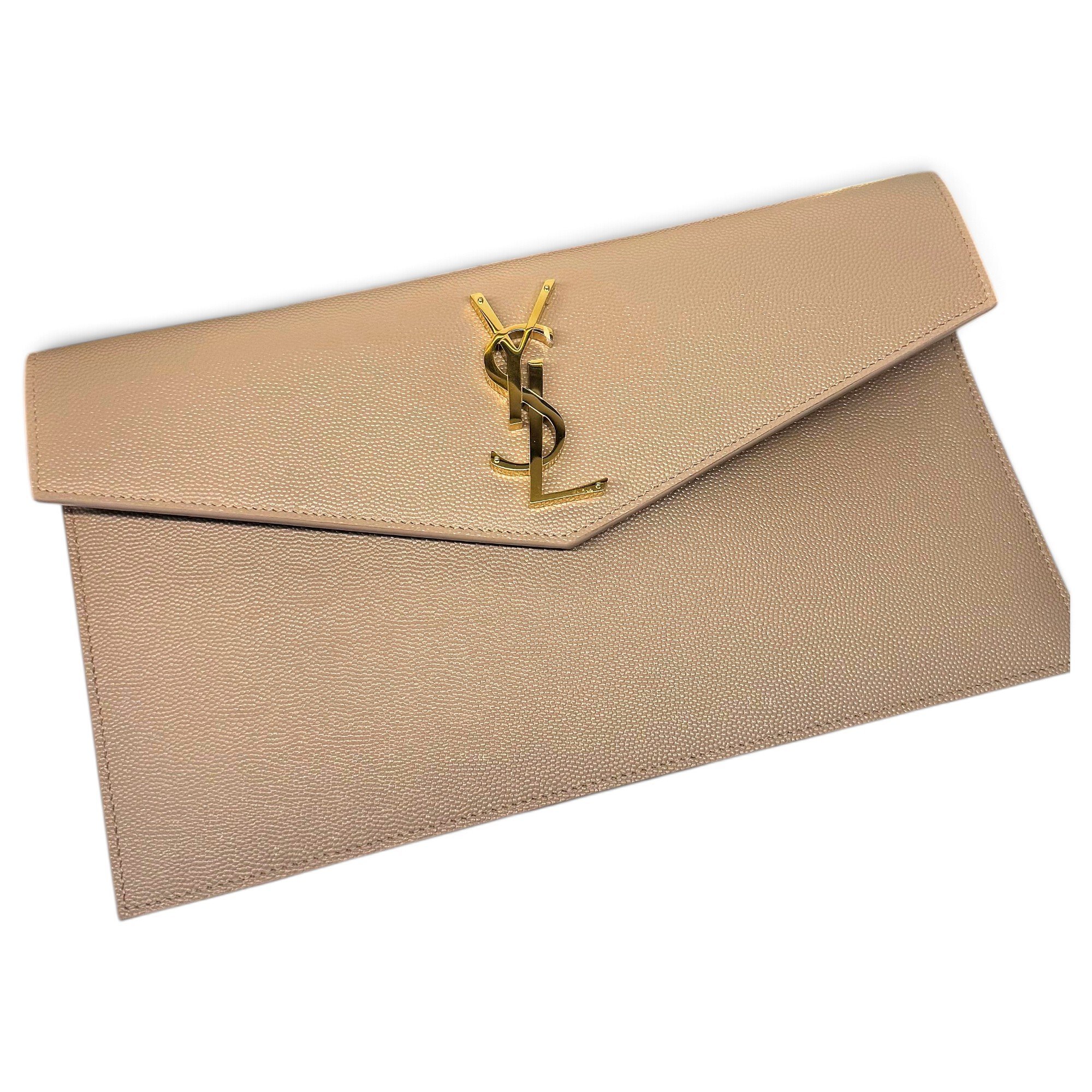Uptown leather clutch bag