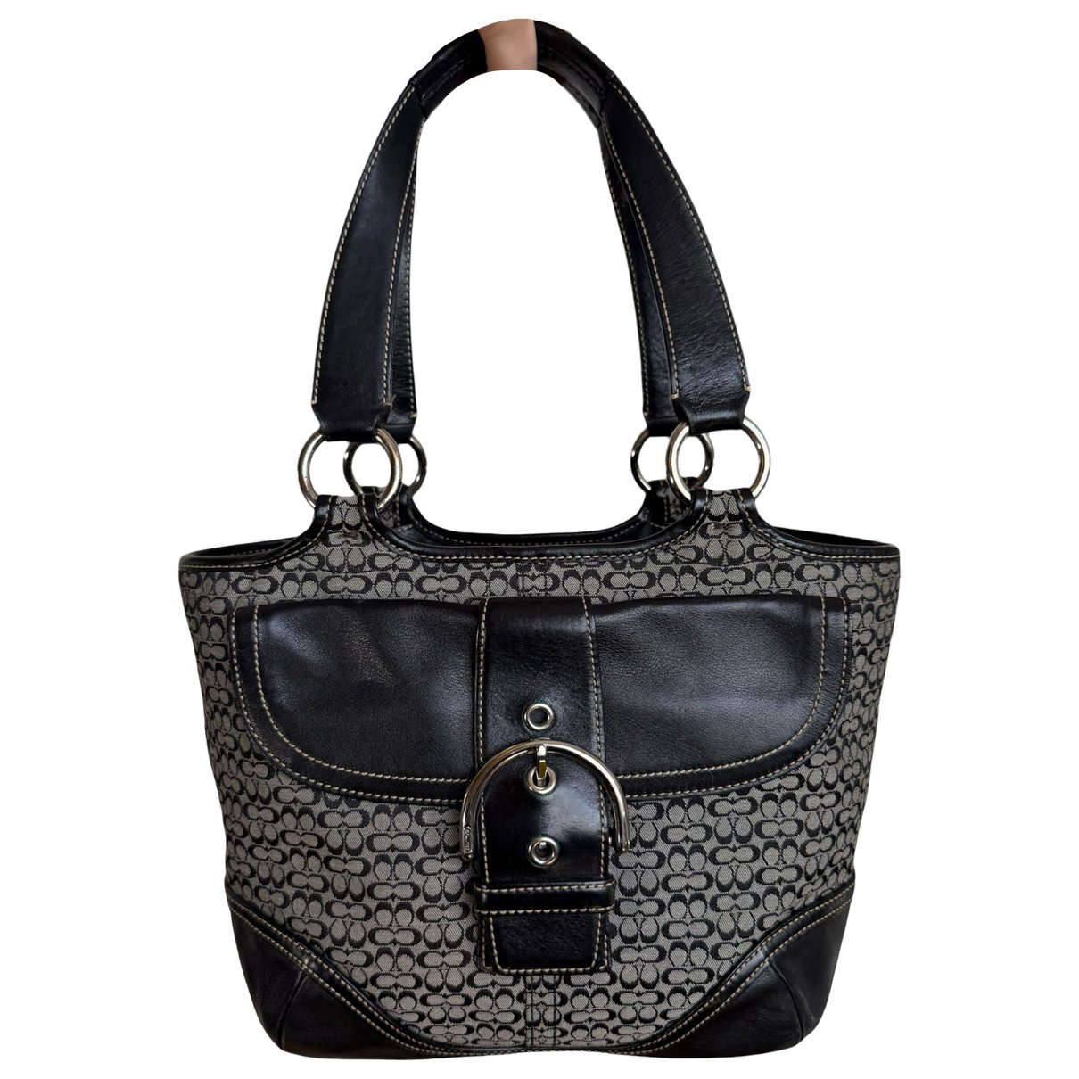 Signature Sufflette leather handbag