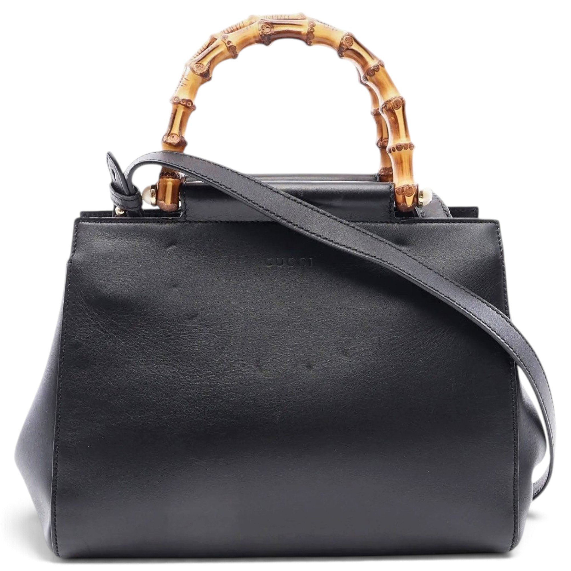 Bamboo leather handbag