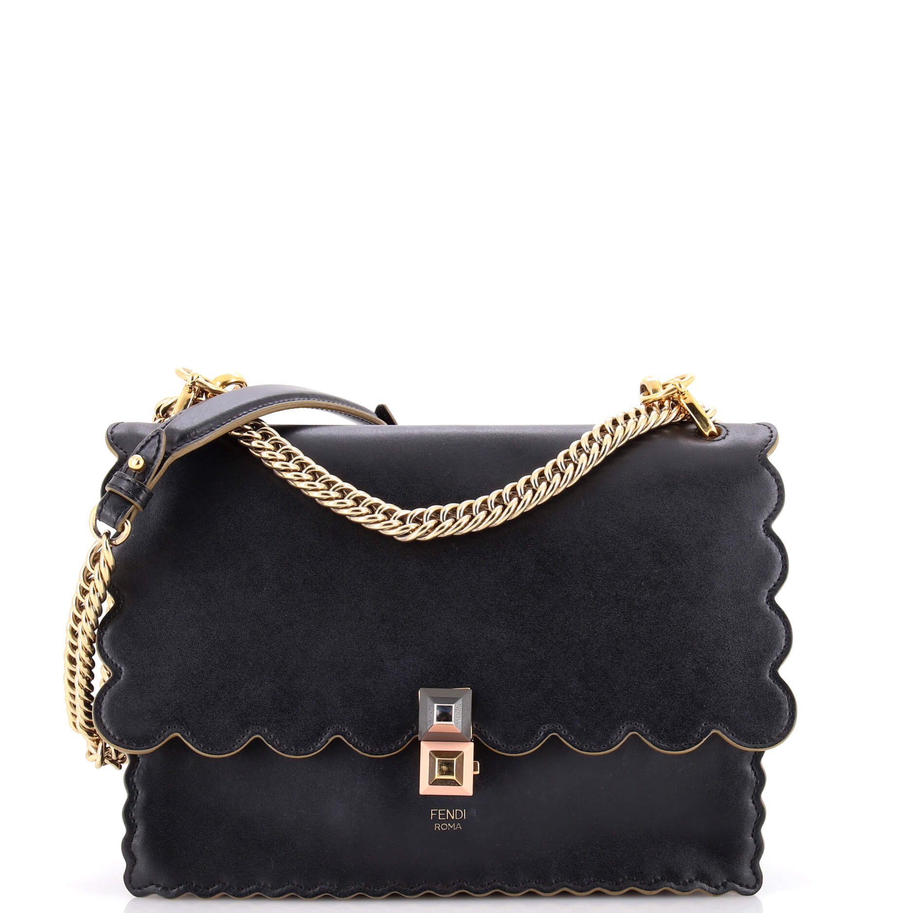 Fendi Kan I Bag Leather Medium
