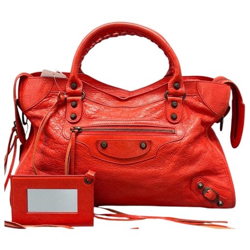 Classic Metalic leather handbag