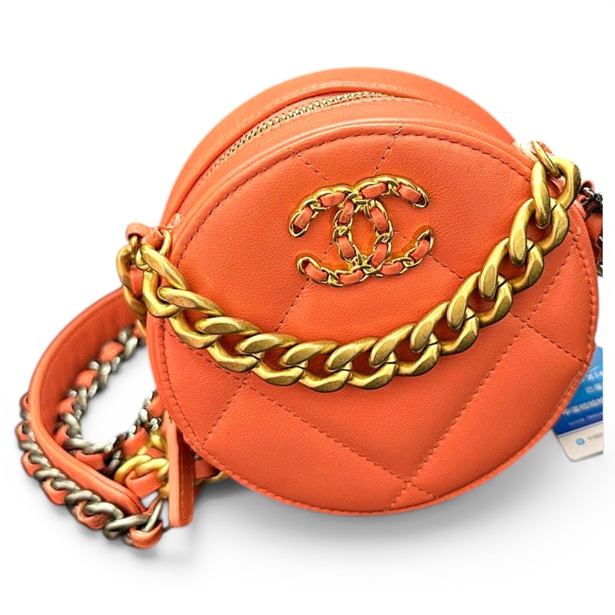 Vanity leather handbag