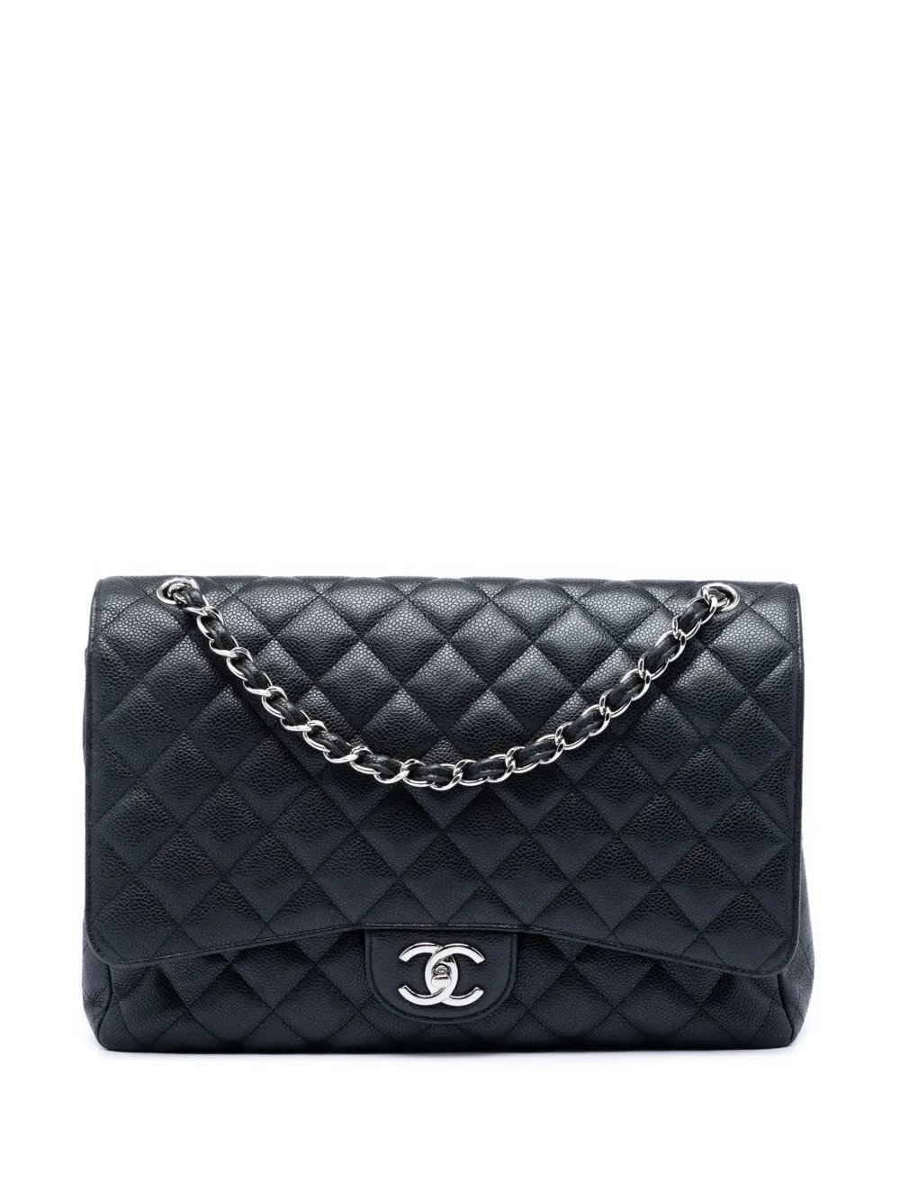 2010-2011 Maxi Classic Caviar Double Flap shoulder bag