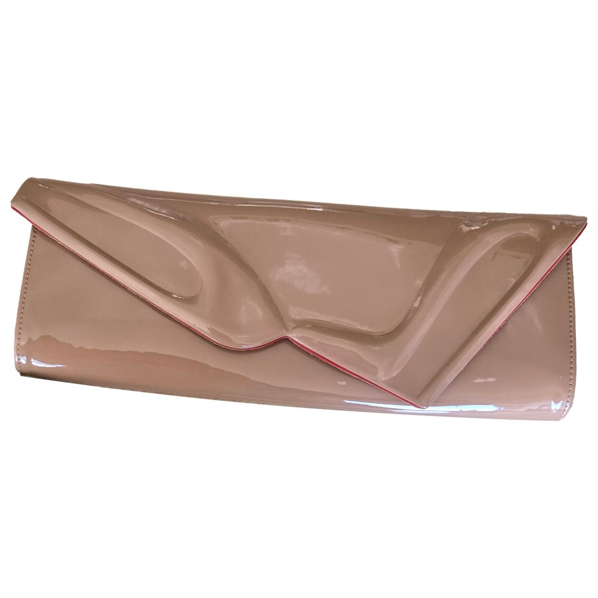 Patent leather clutch bag