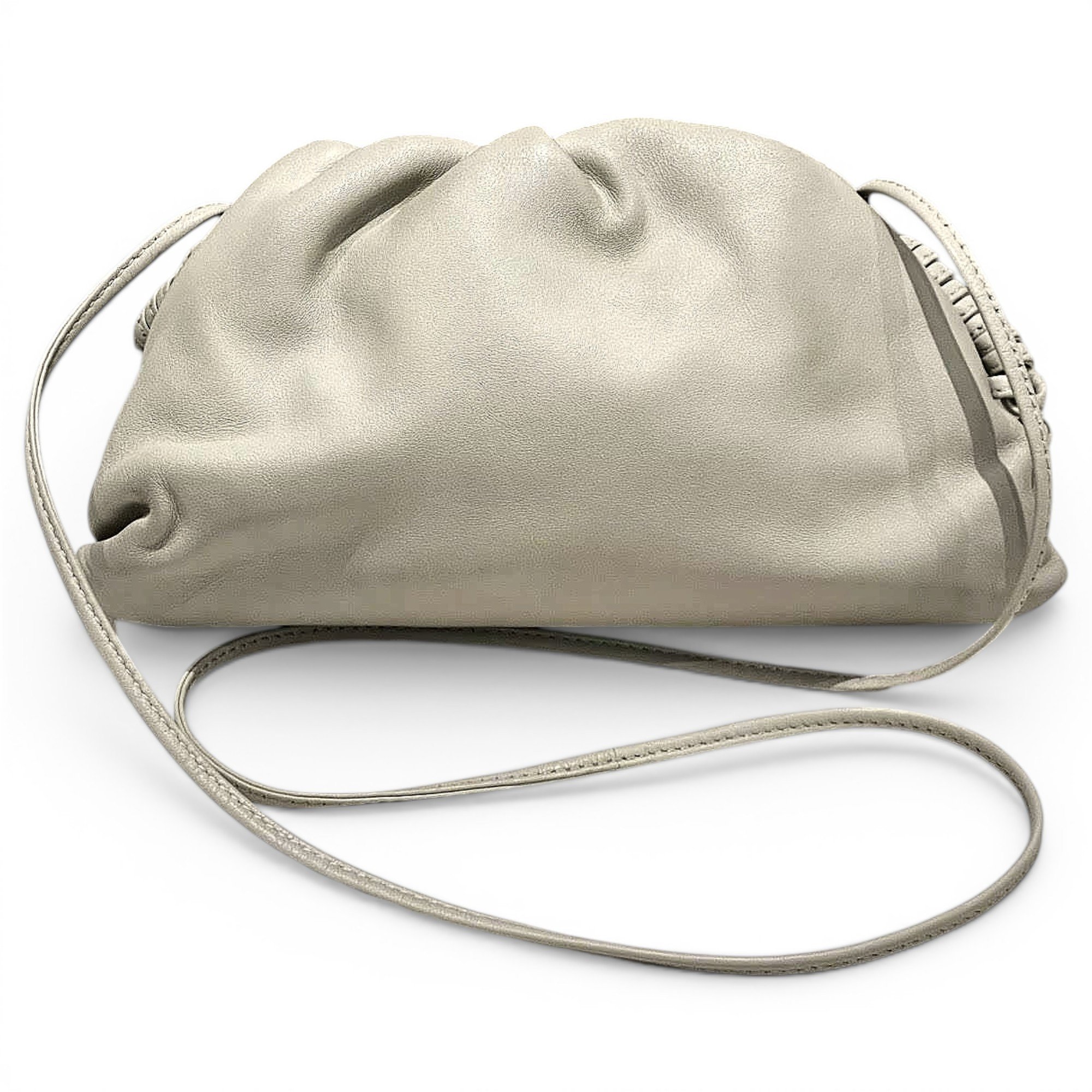 Pouch leather handbag
