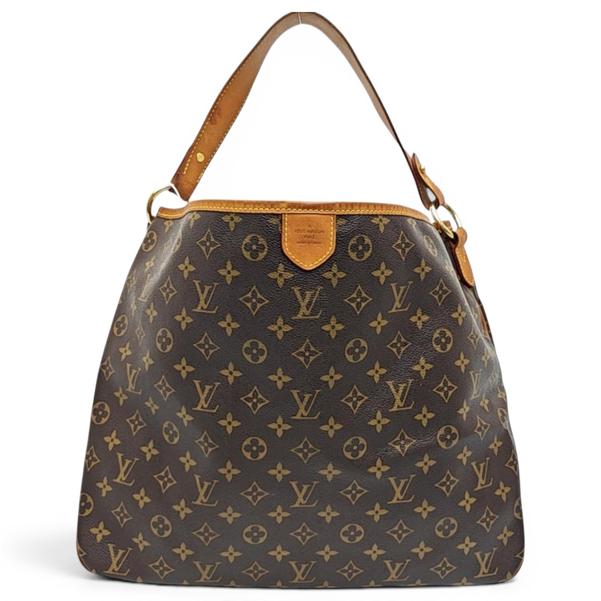 Artsy leather handbag