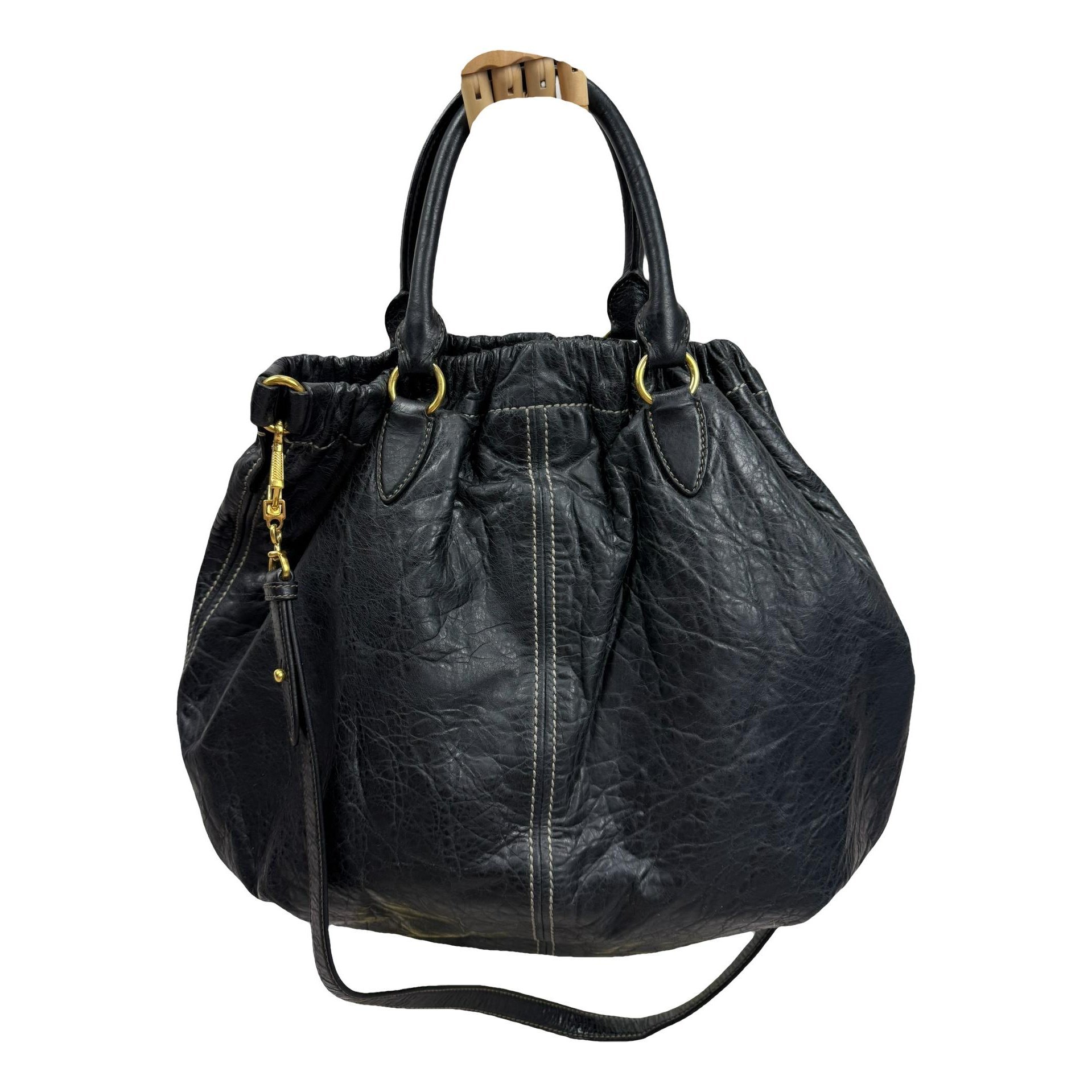 Leather handbag