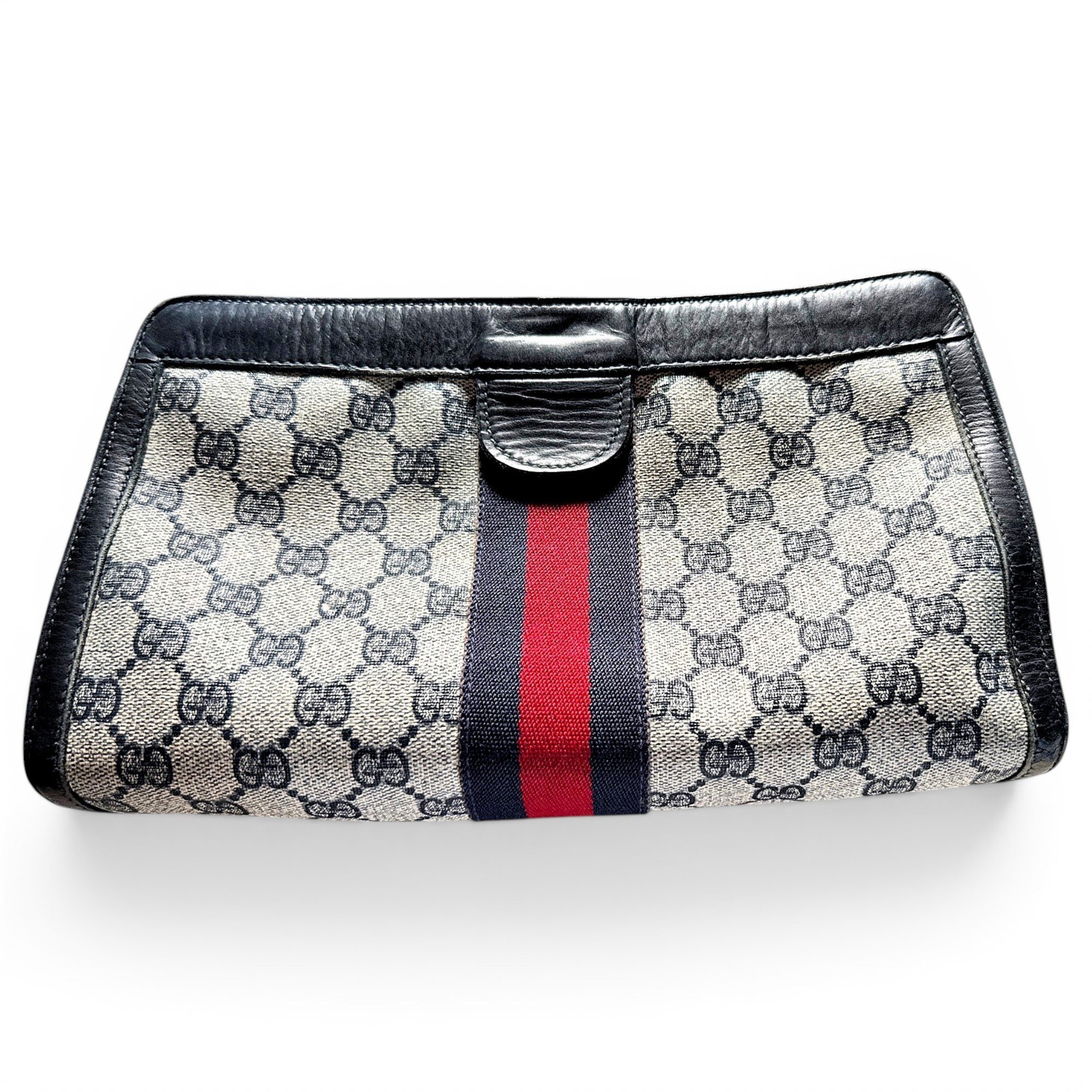 Ophidia leather clutch bag