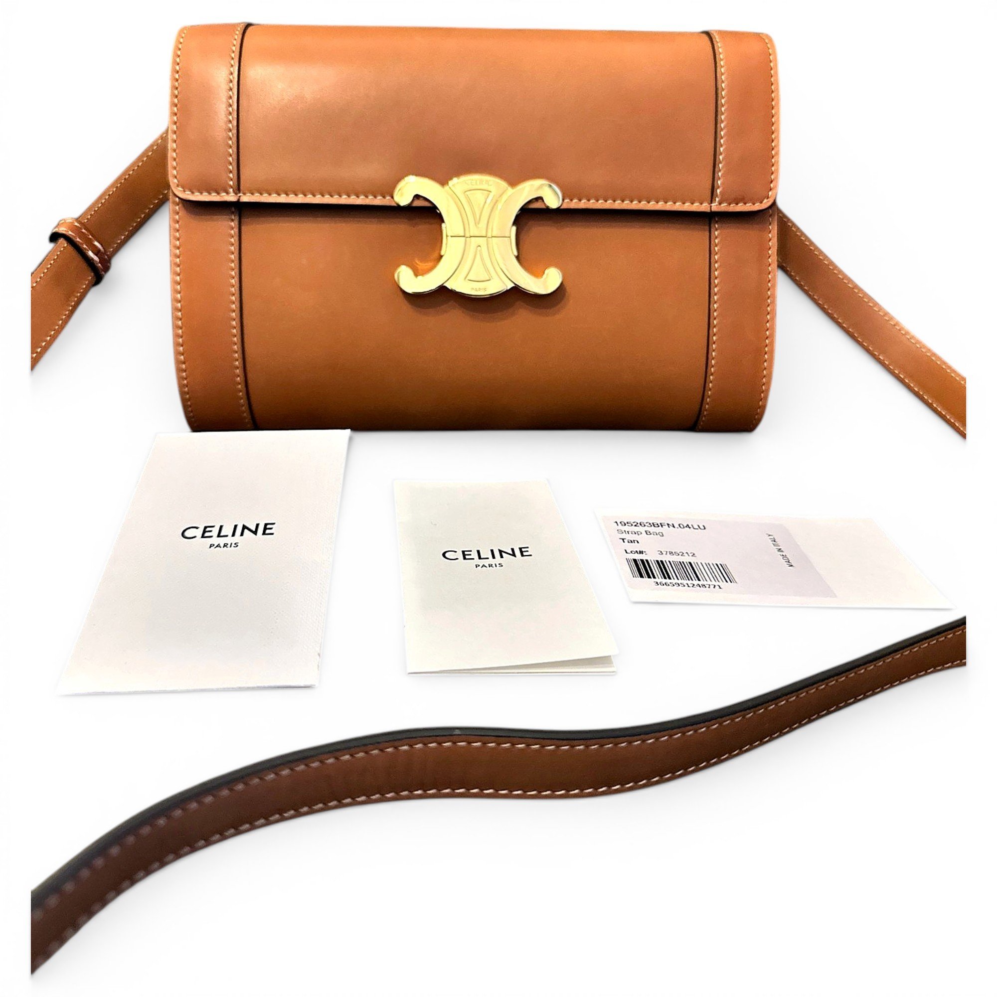 Triomphe leather crossbody bag