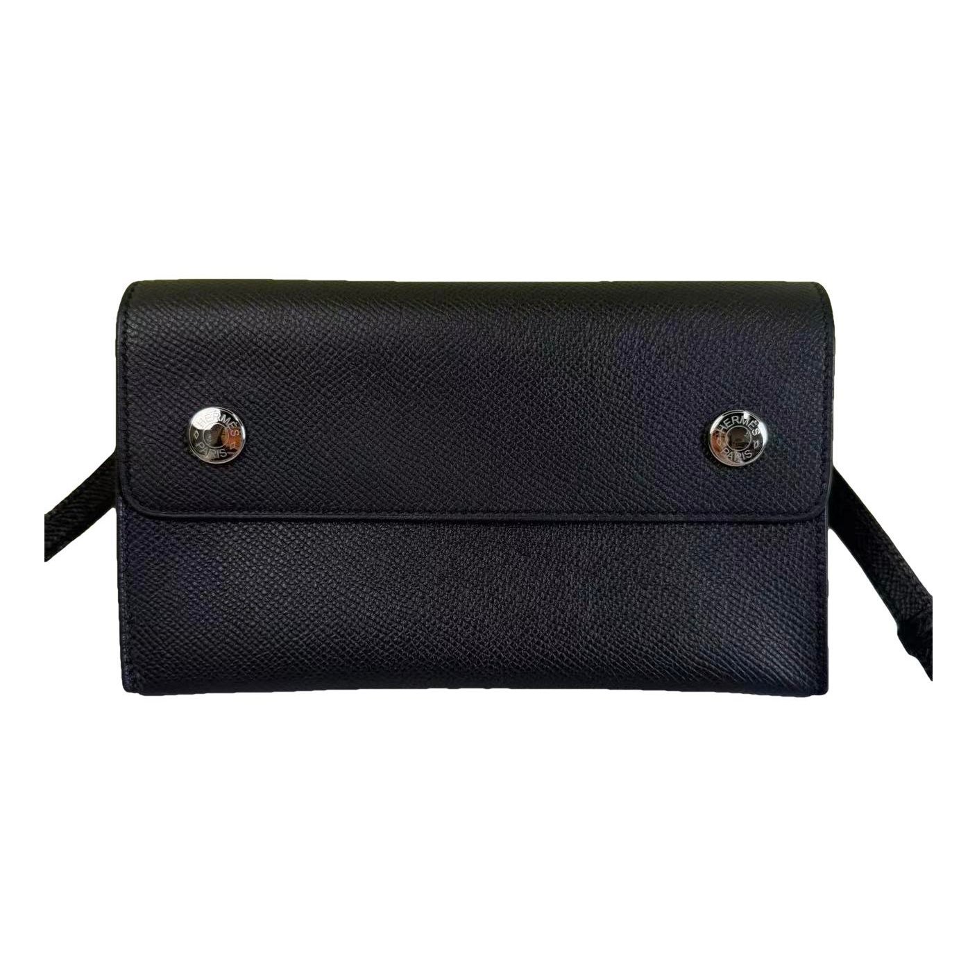 Hermesnap leather crossbody bag