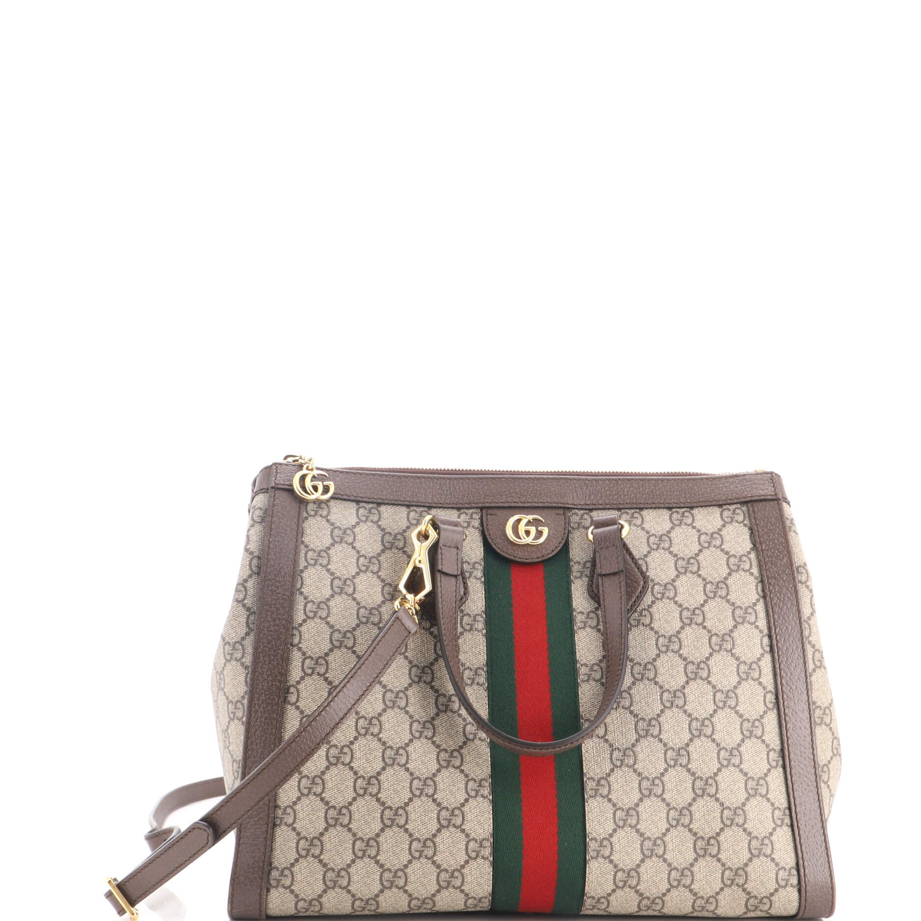 Ophidia Top Handle Tote GG Coated Canvas Medium