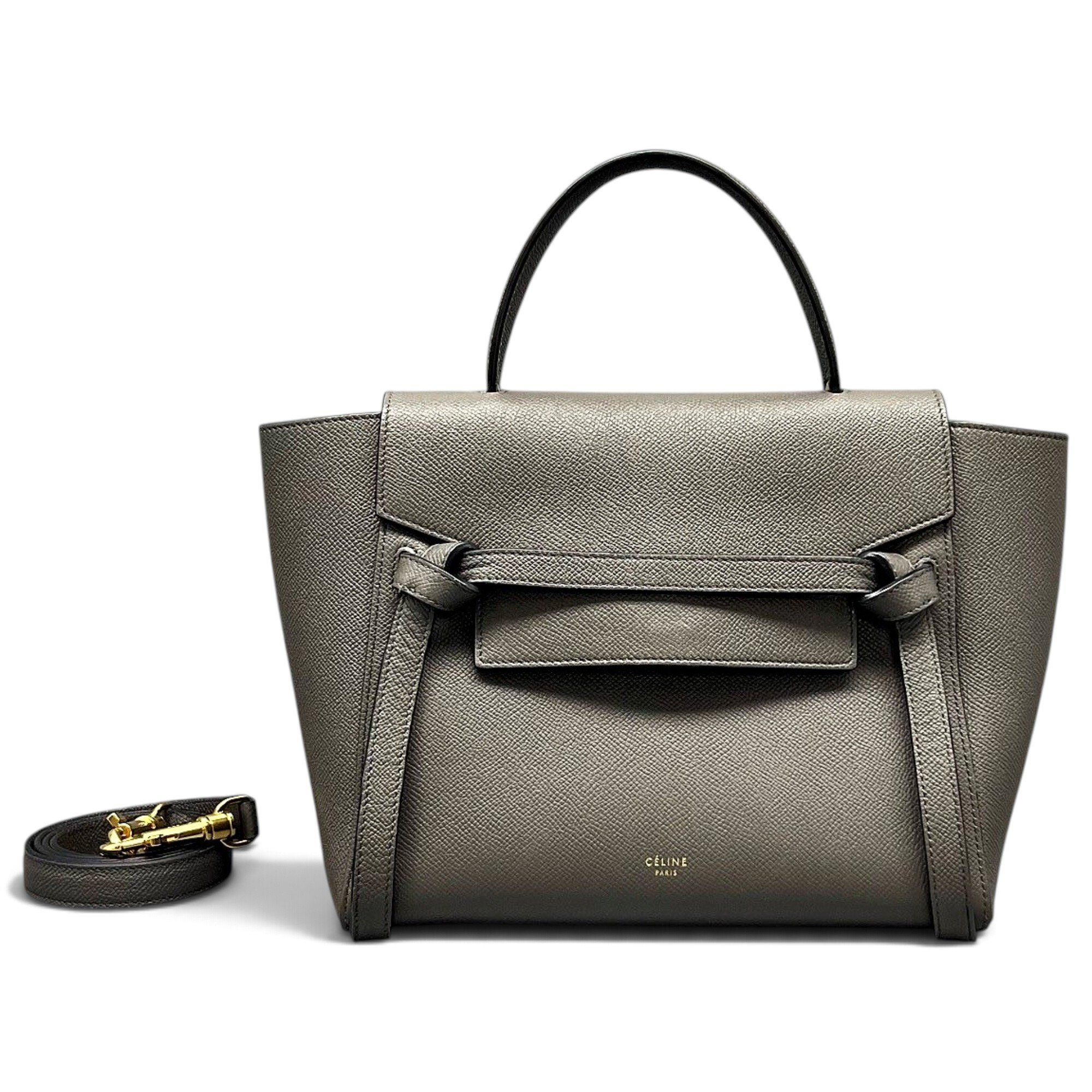Belt leather handbag
