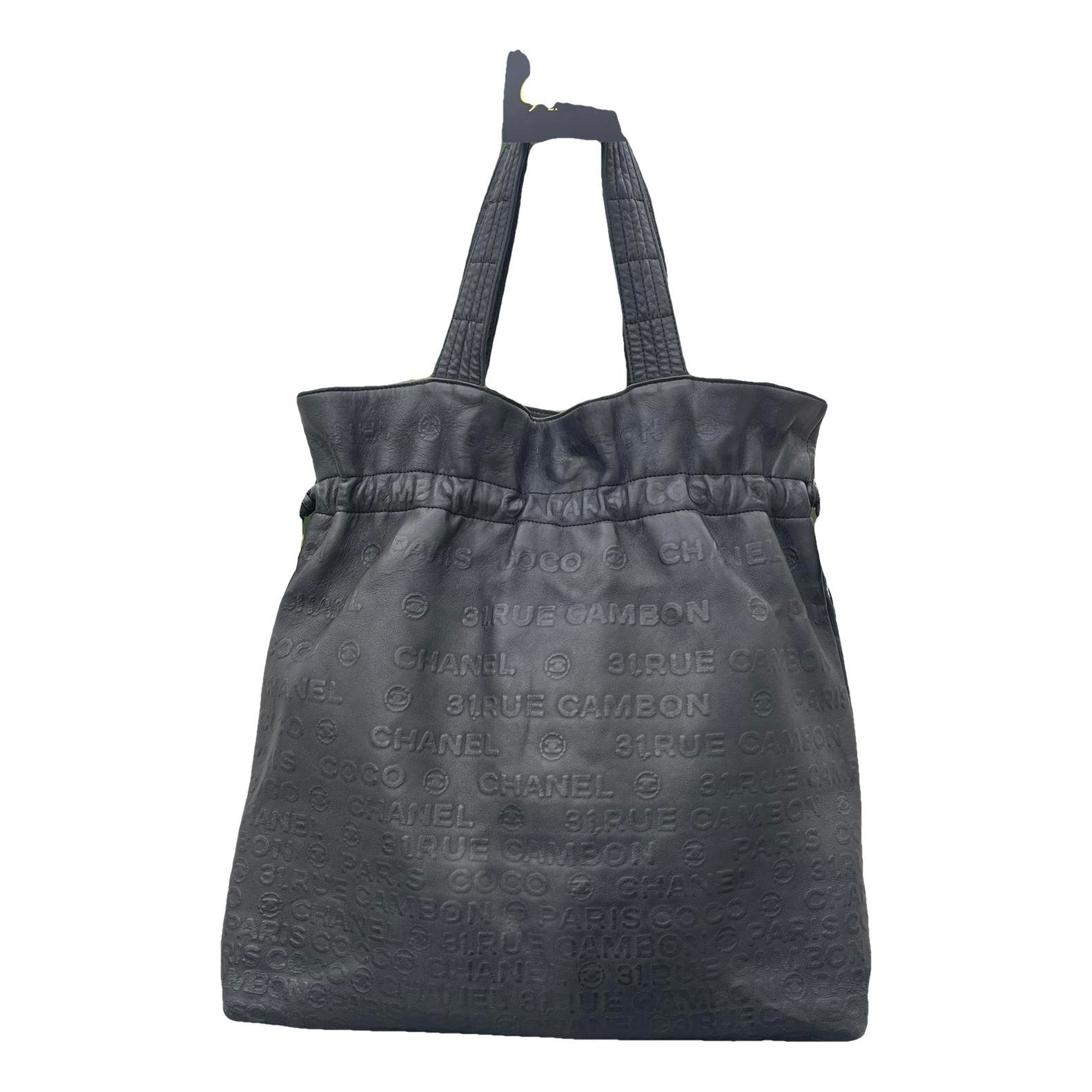 Leather tote