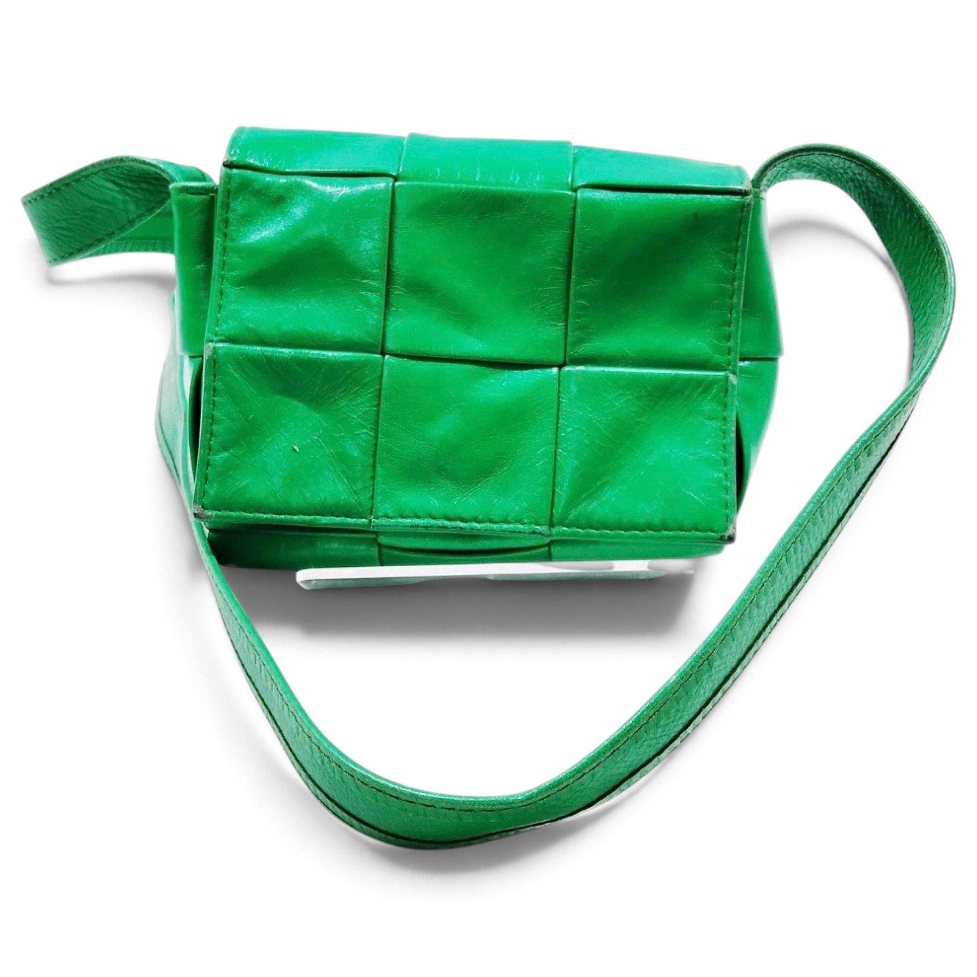 Cassette leather crossbody bag