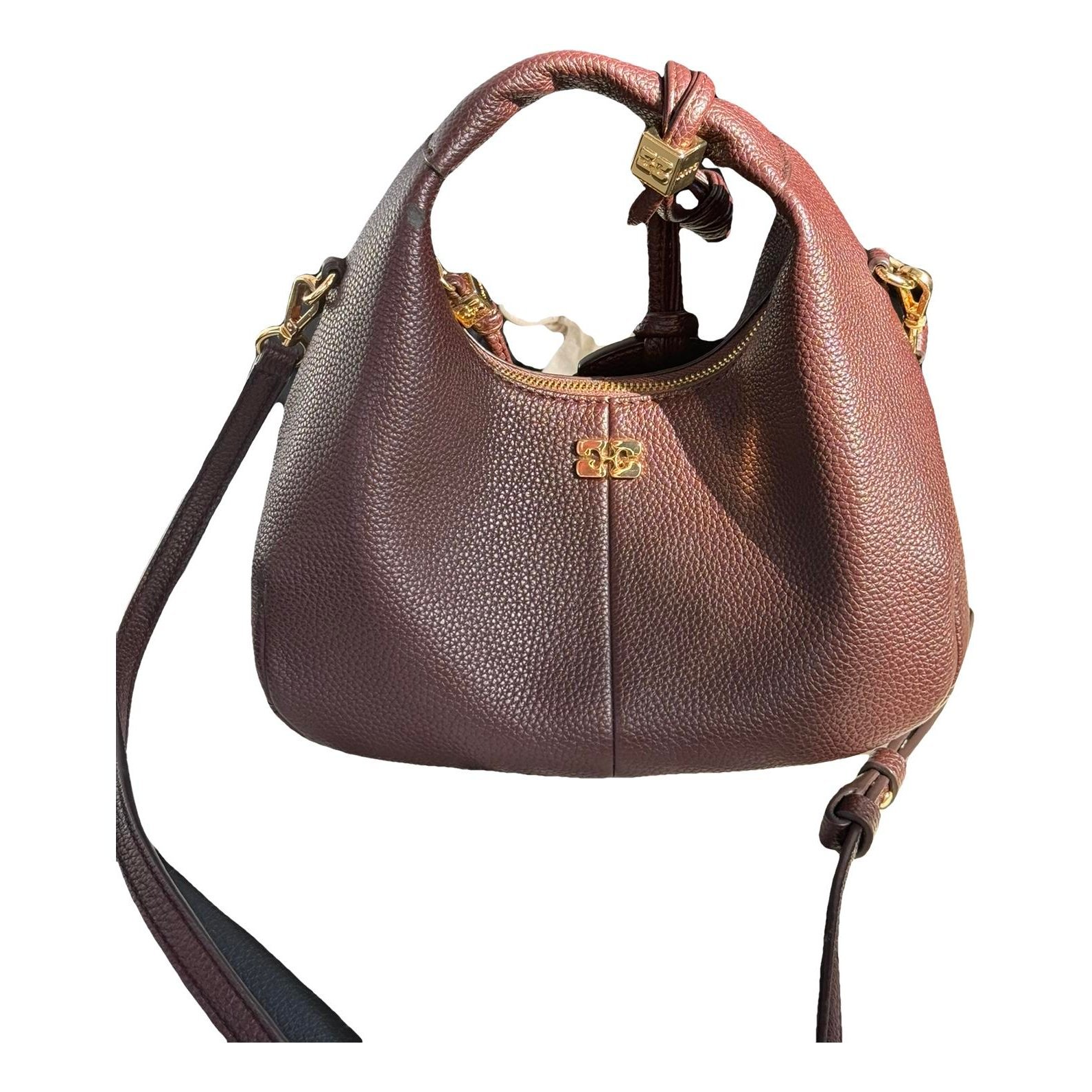 Hobo vegan leather handbag