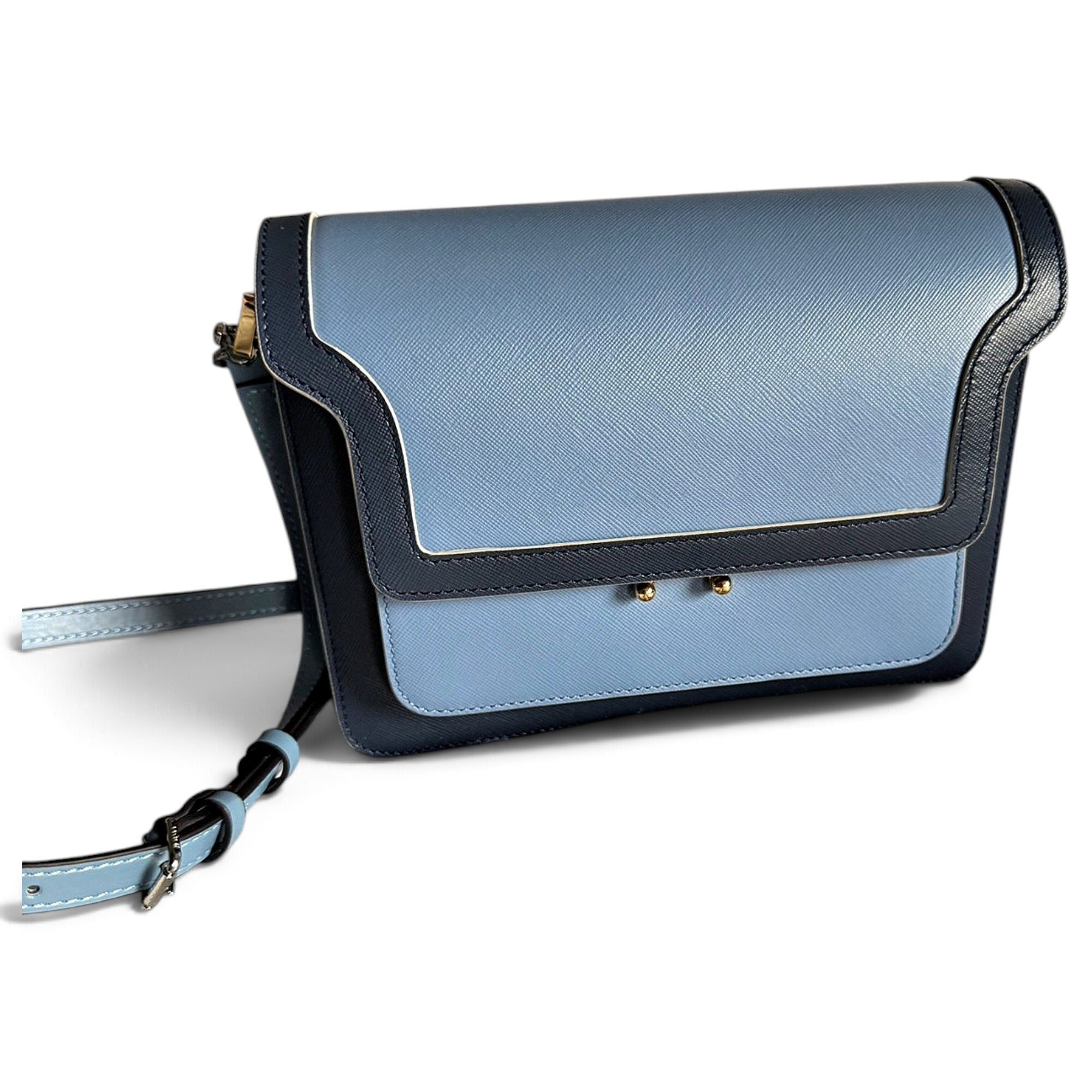 Marni Trunk leather crossbody bag