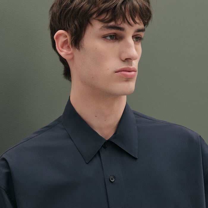 Marine "Double Devant" Boxy Fit Shirt
