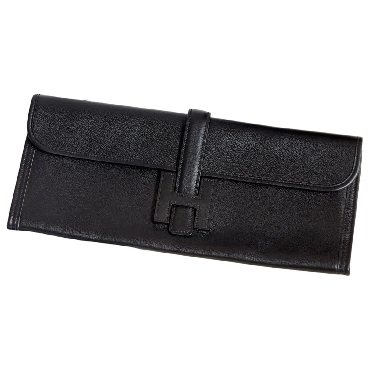 Jige leather clutch bag