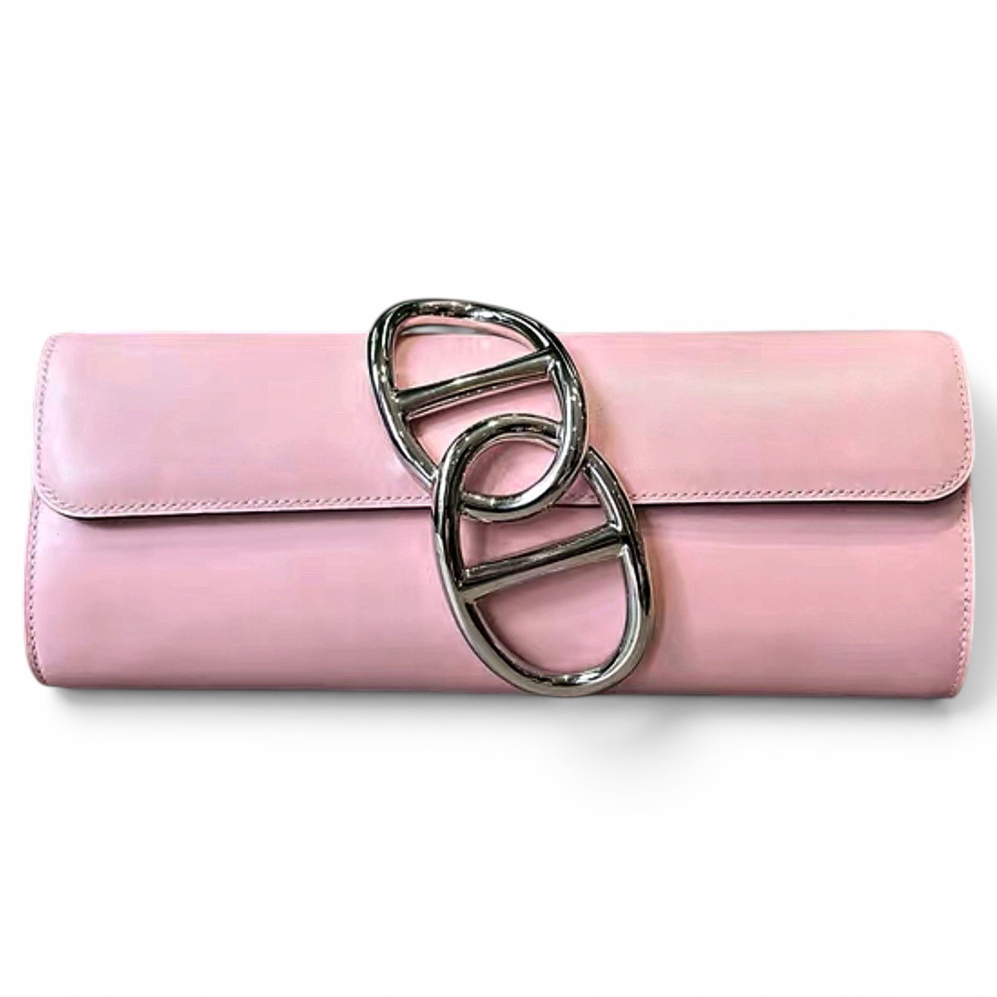 Egée leather clutch bag