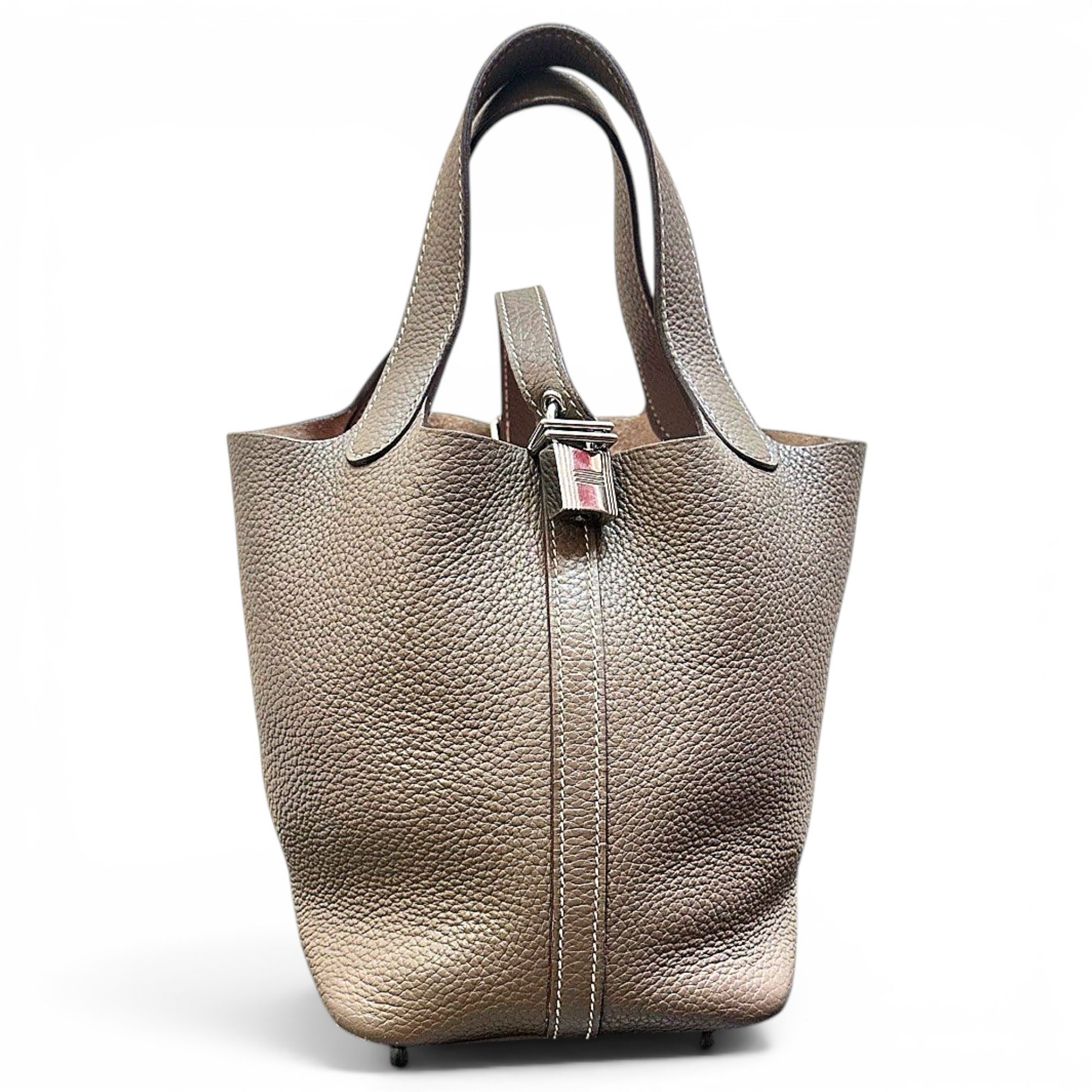 Picotin leather handbag