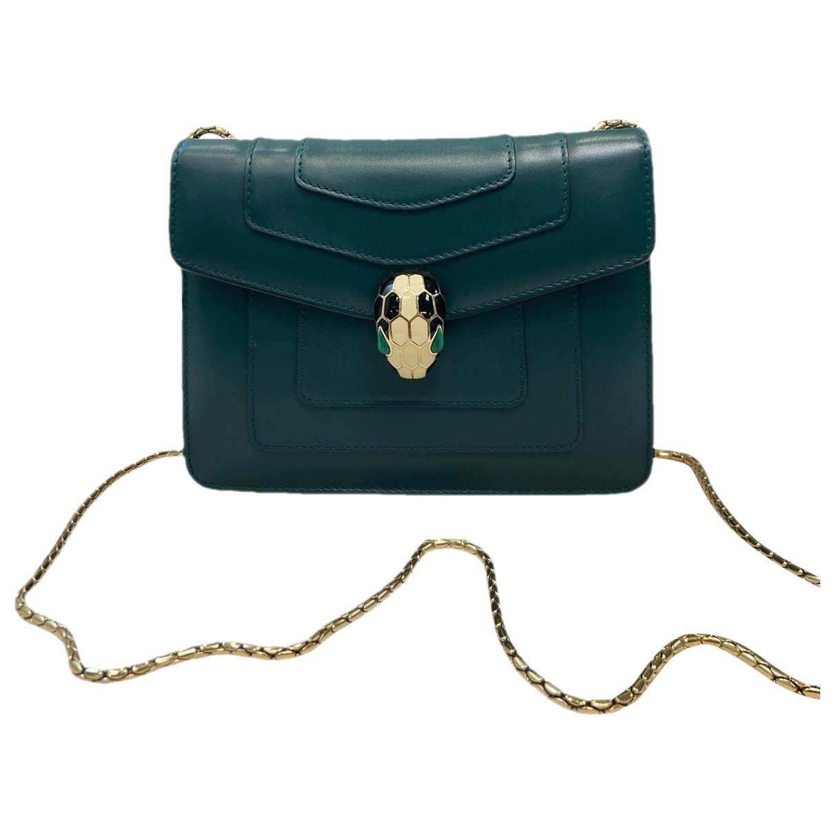Serpenti leather handbag