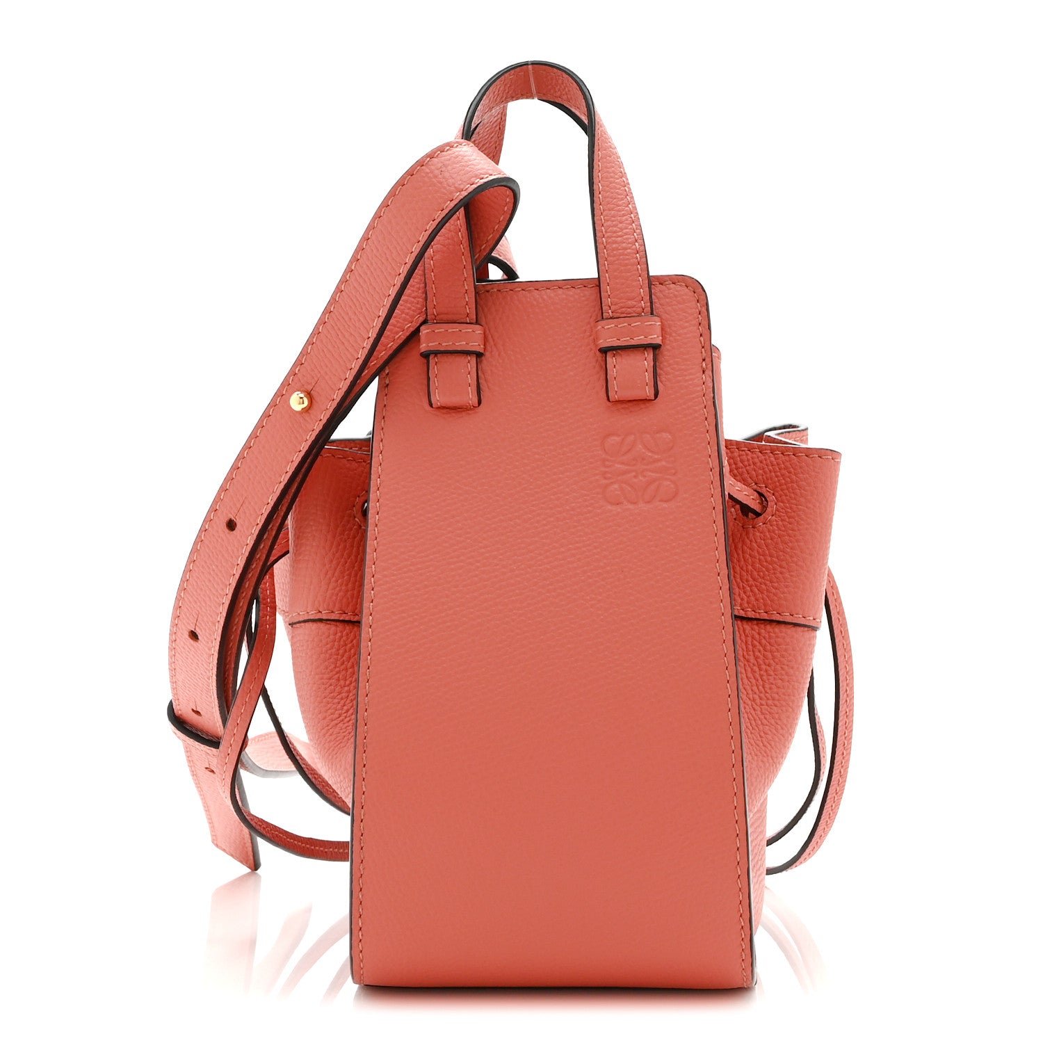Loewe Calfskin Mini Hammock Shoulder Bag Pink Tulip