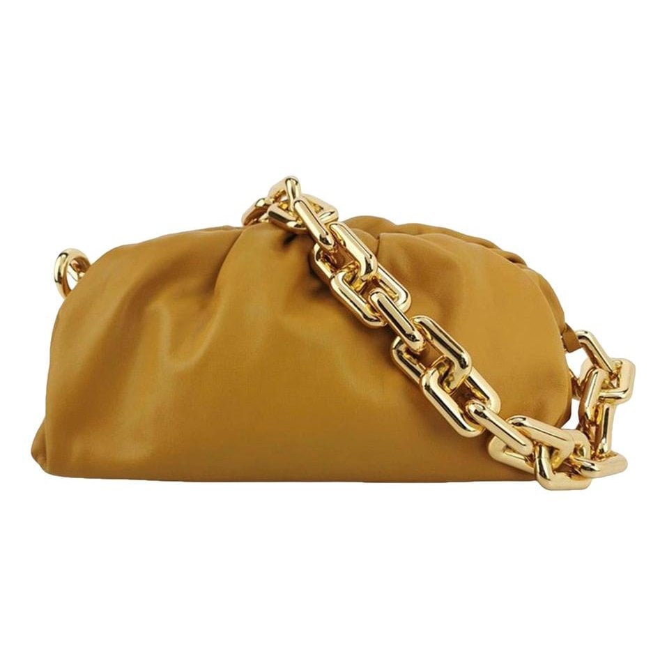 Chain Pouch leather handbag