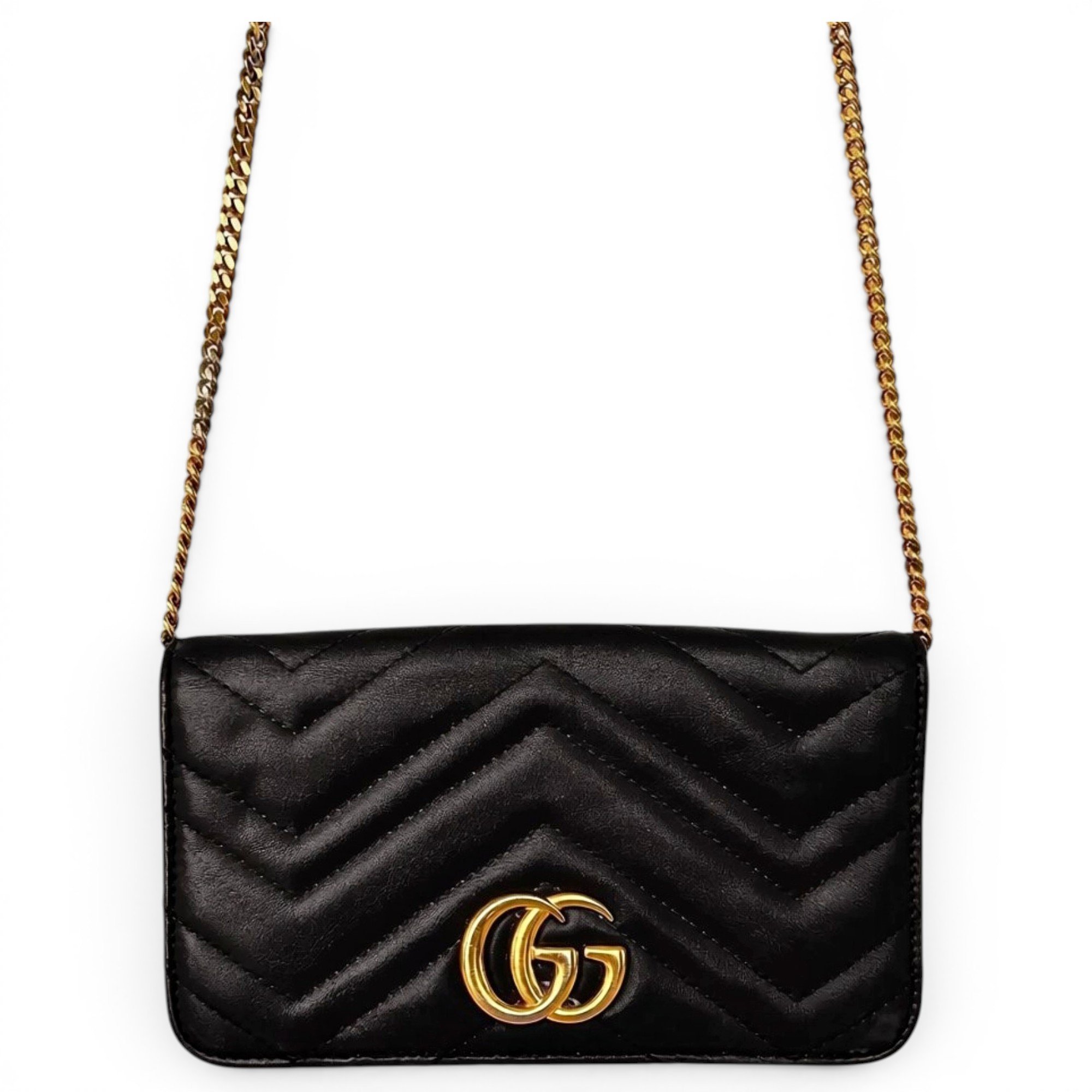 Leather clutch bag
