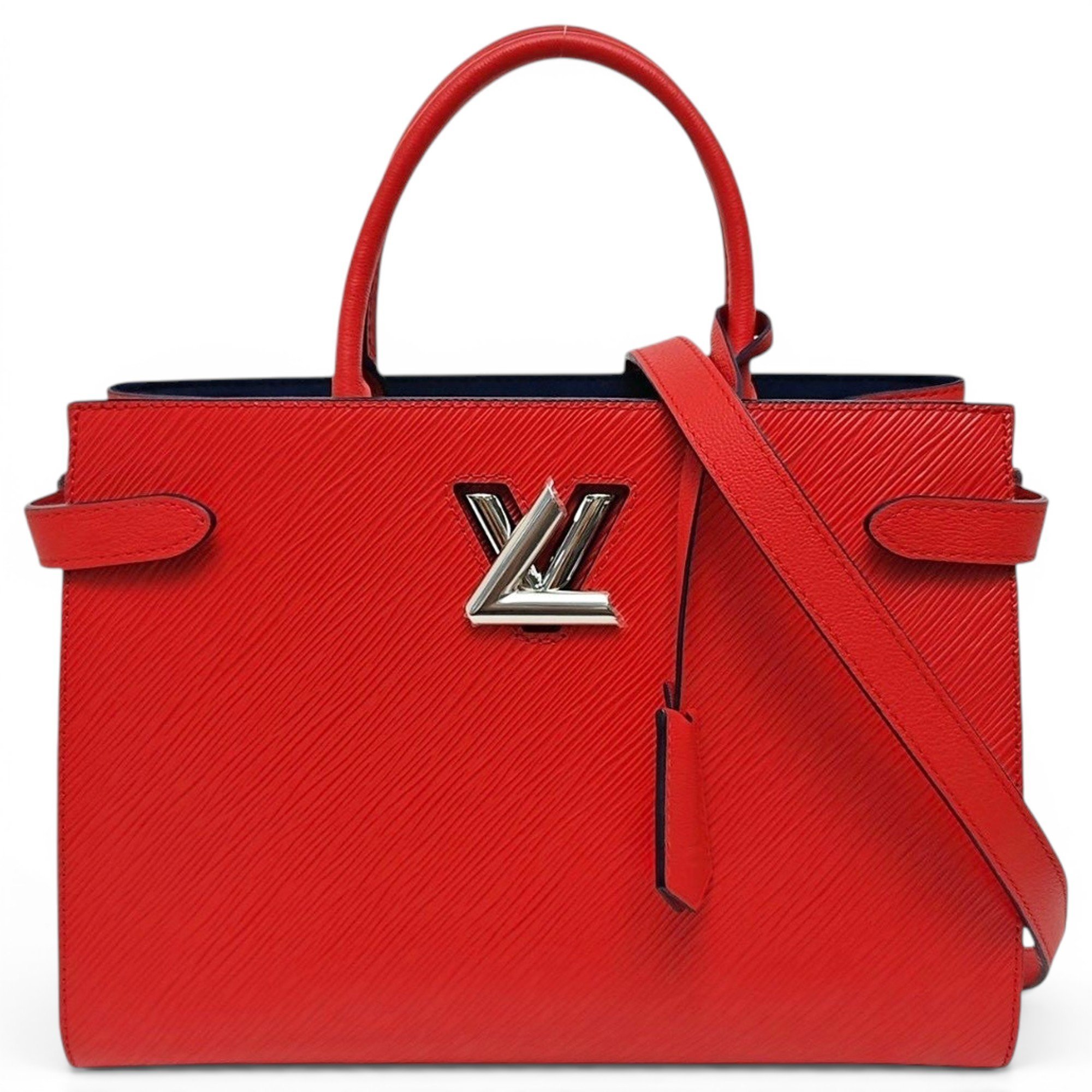 Twist leather handbag