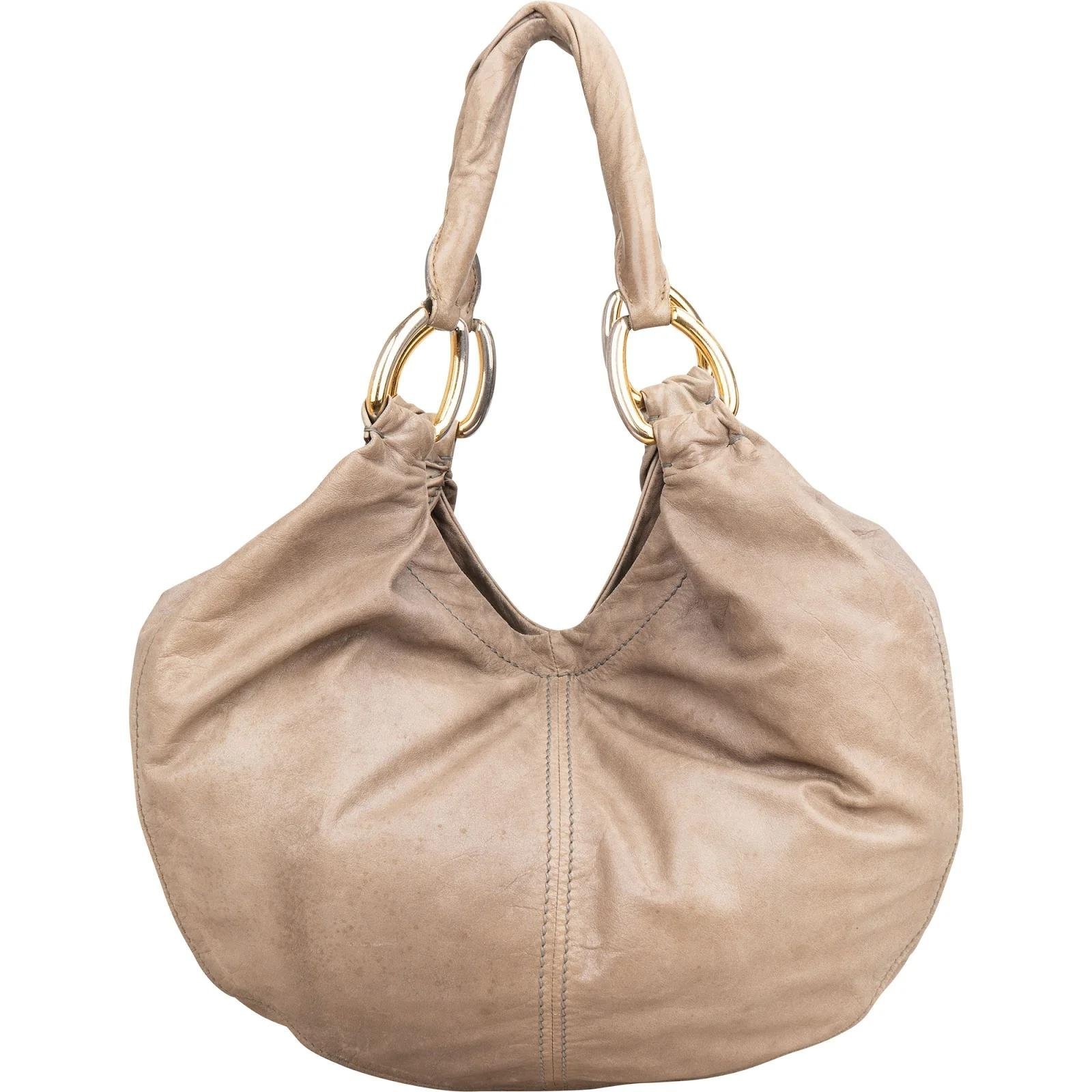 Coffer leather handbag