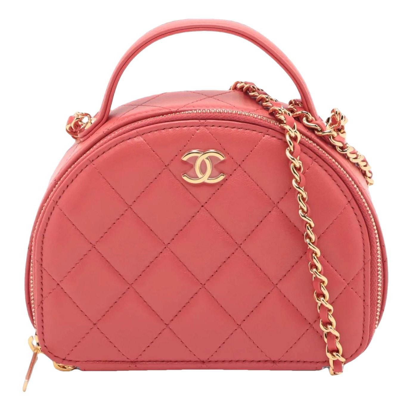 Vanity leather satchel