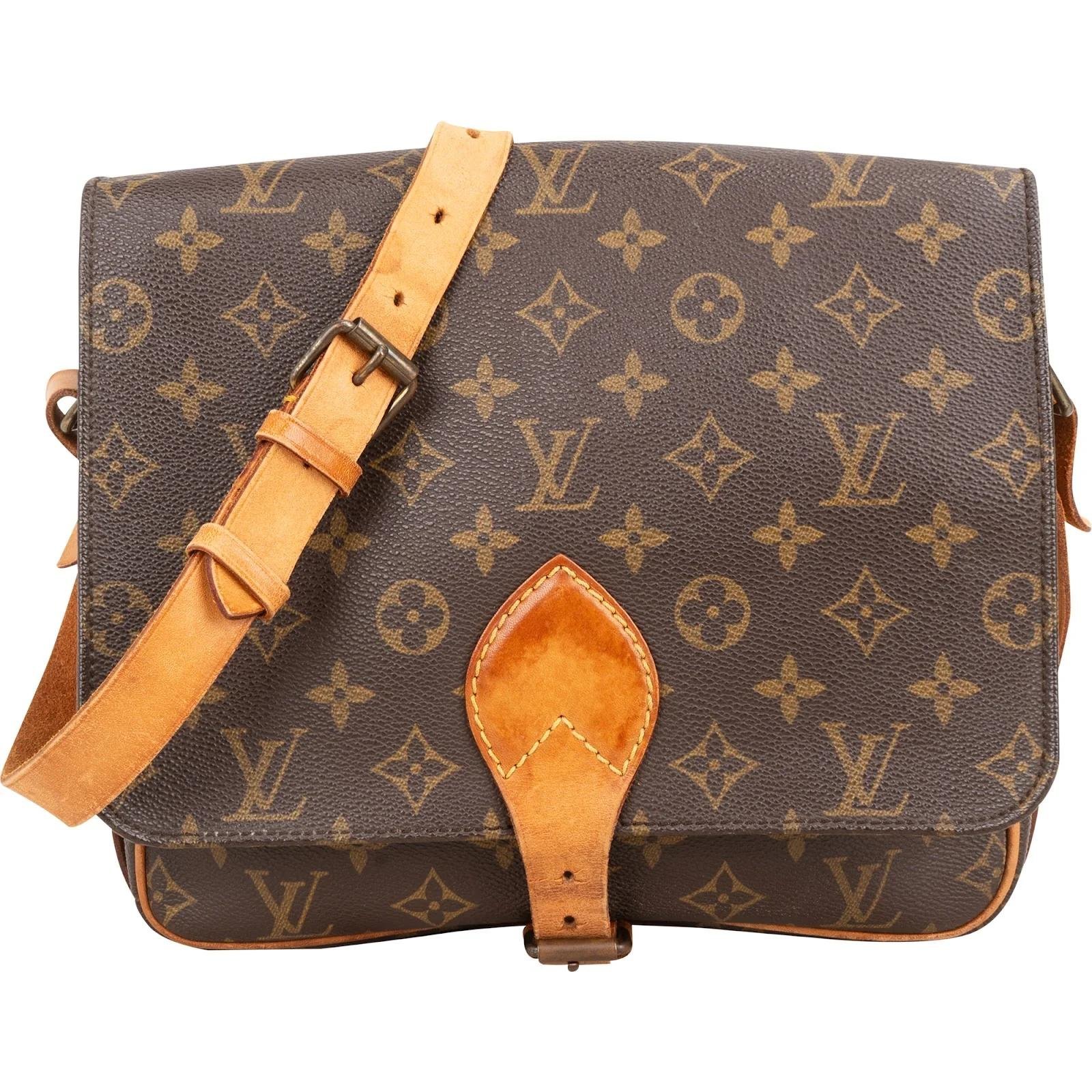 Cartouchière leather crossbody bag
