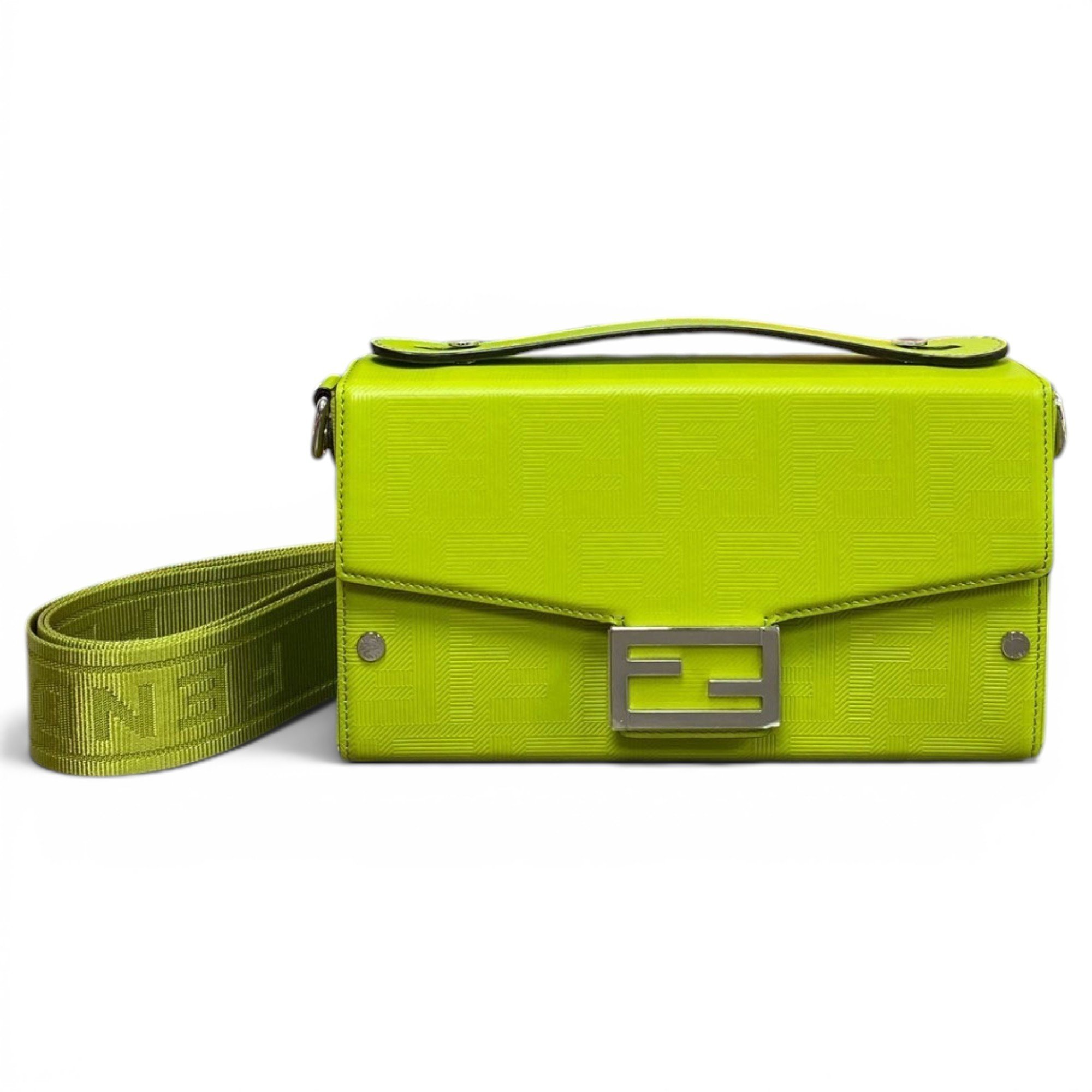 Baguette leather handbag