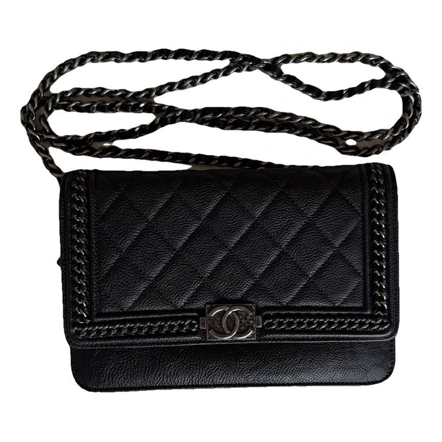 Wallet On Chain Boy leather crossbody bag