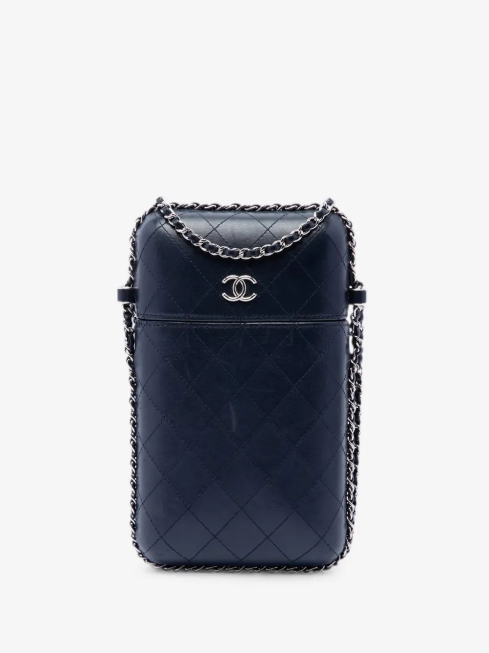 2018 CC Quilted Lambskin Chain Around Phone Holder crossbody bag